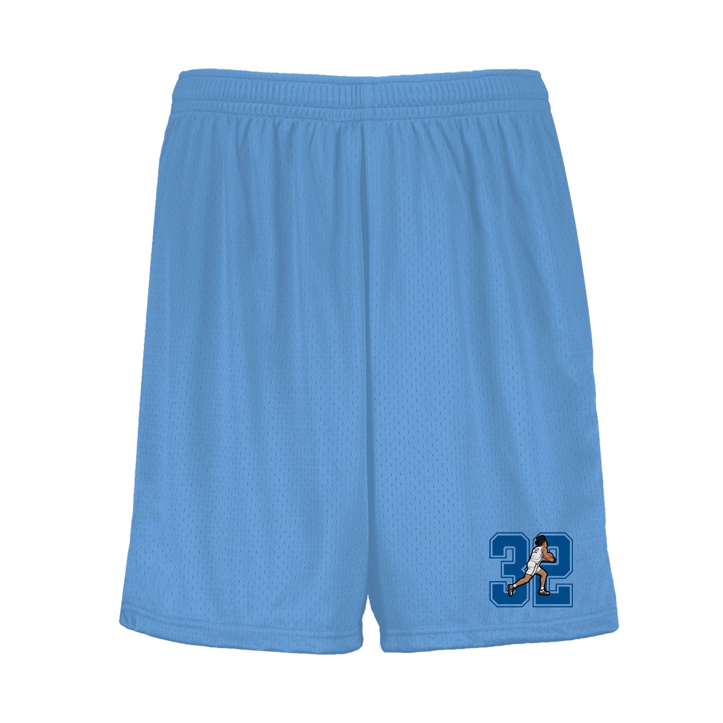 Shorts — Number in Light Blue