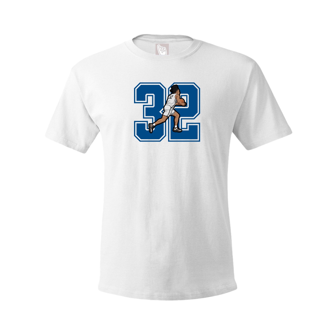 Youth Tee — Number in White
