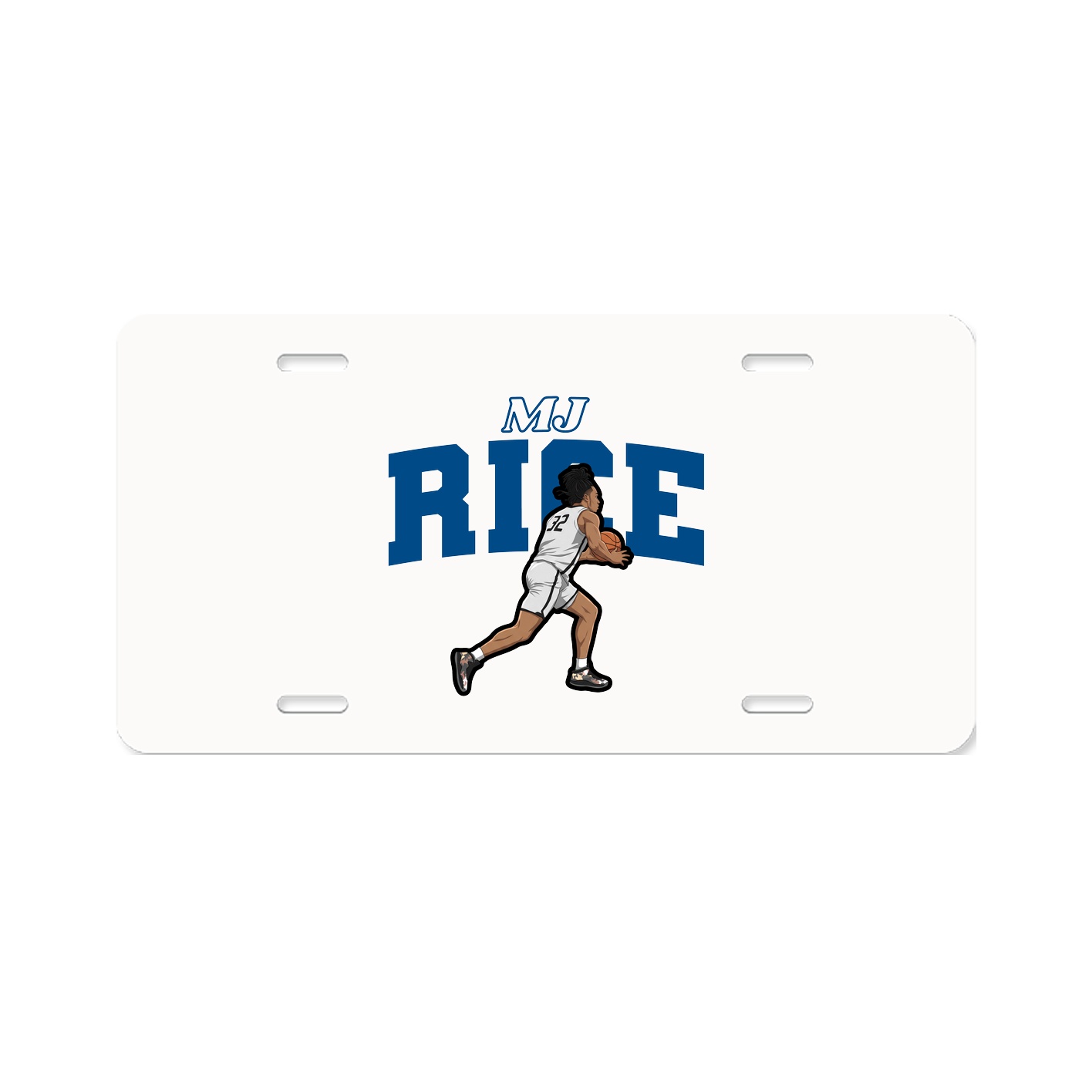 License Plate — Name Arch in Classic