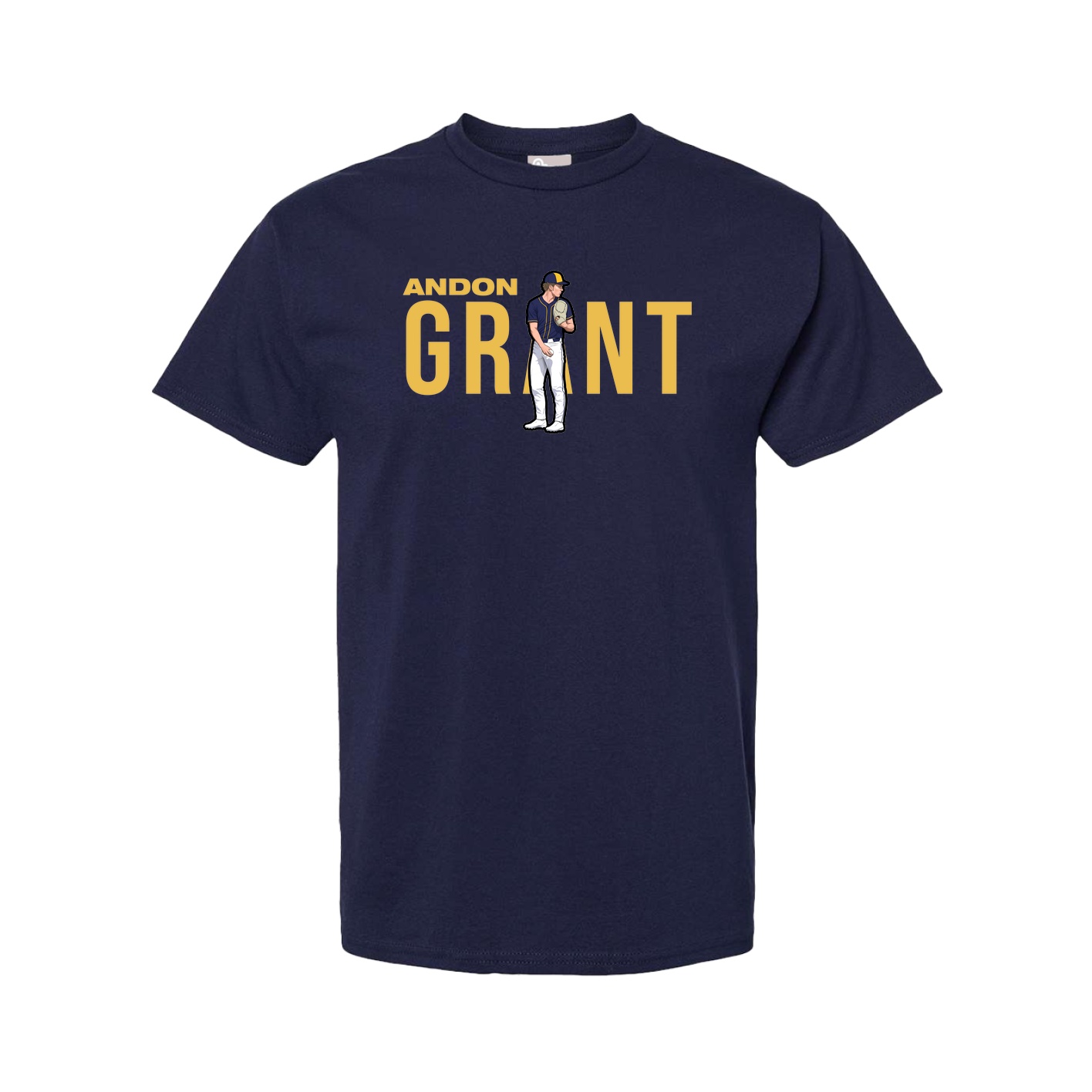 Youth Tee — Player Name in Navy
