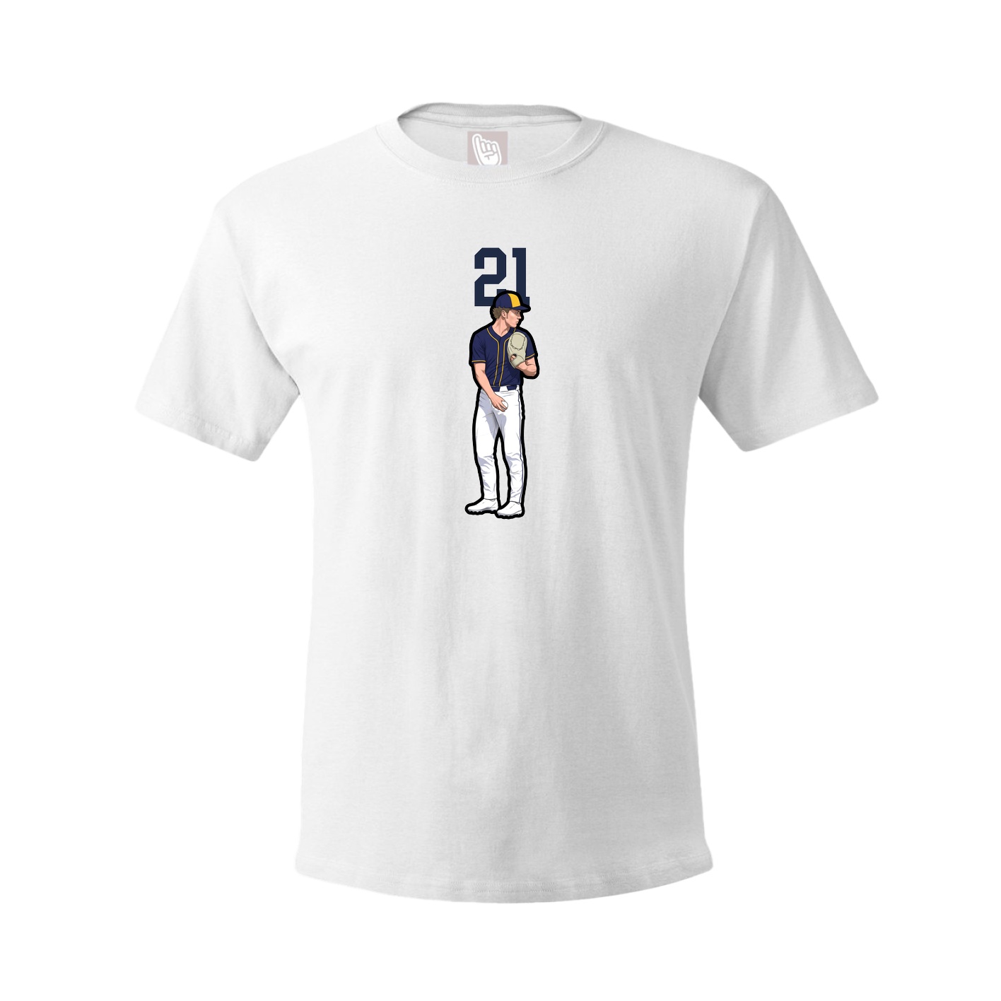 Tee — Number Top in White