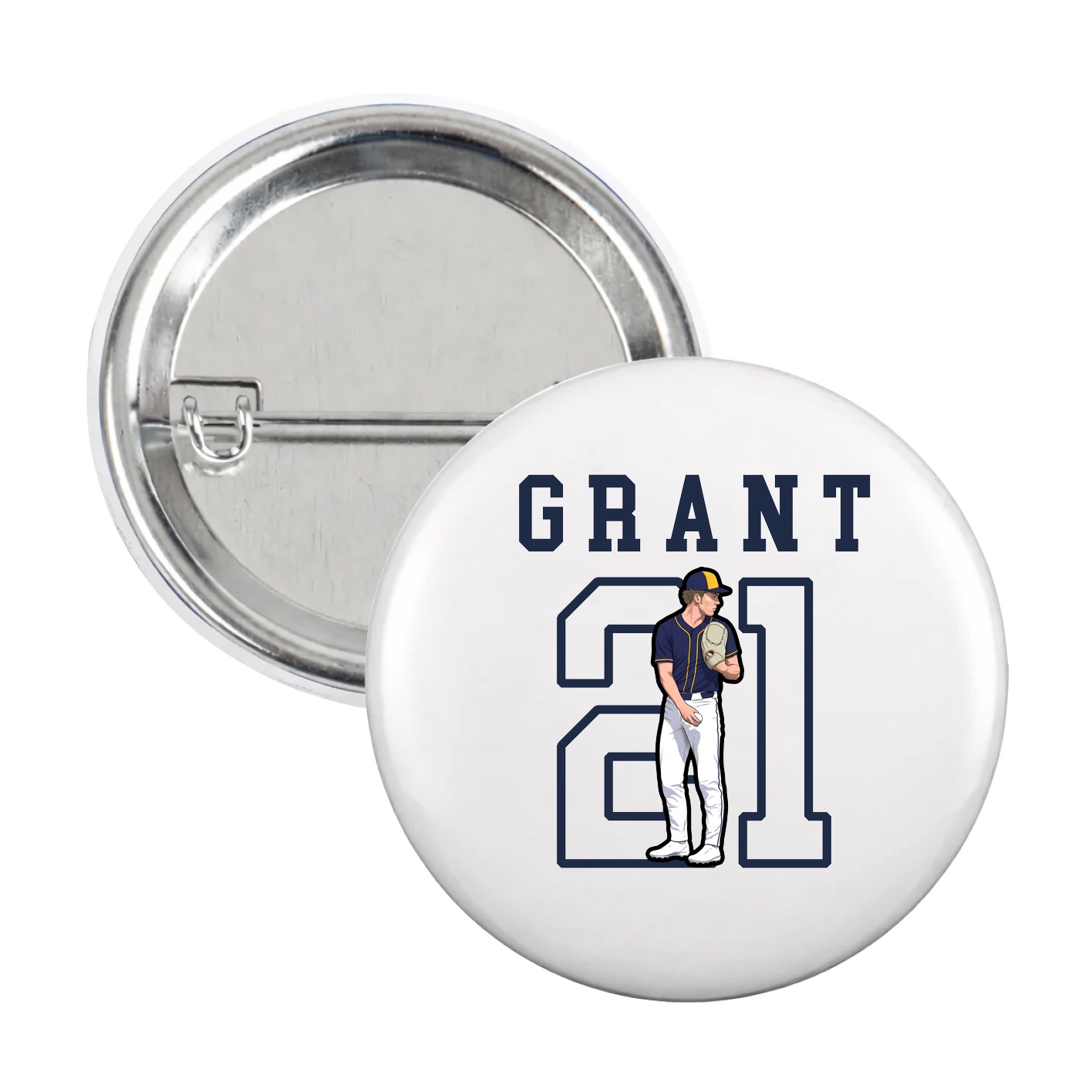 Game Day Button — Shirsey in White