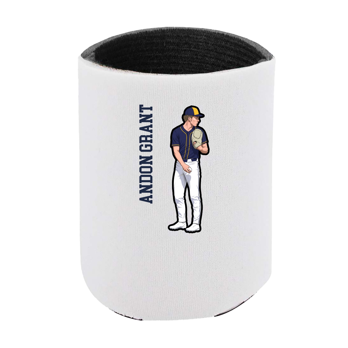 Can Holder — Name Vertical in White