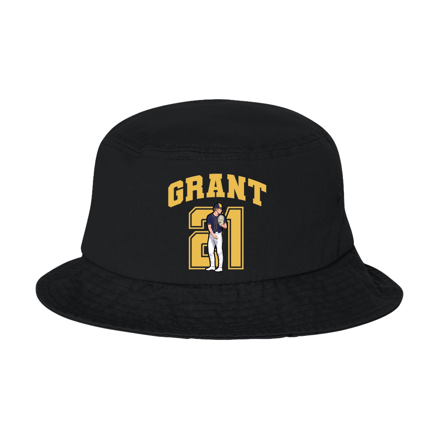 Bucket Cap — Number in Black