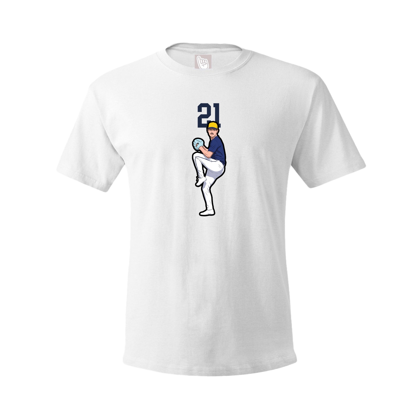 Tee — Number Top in White
