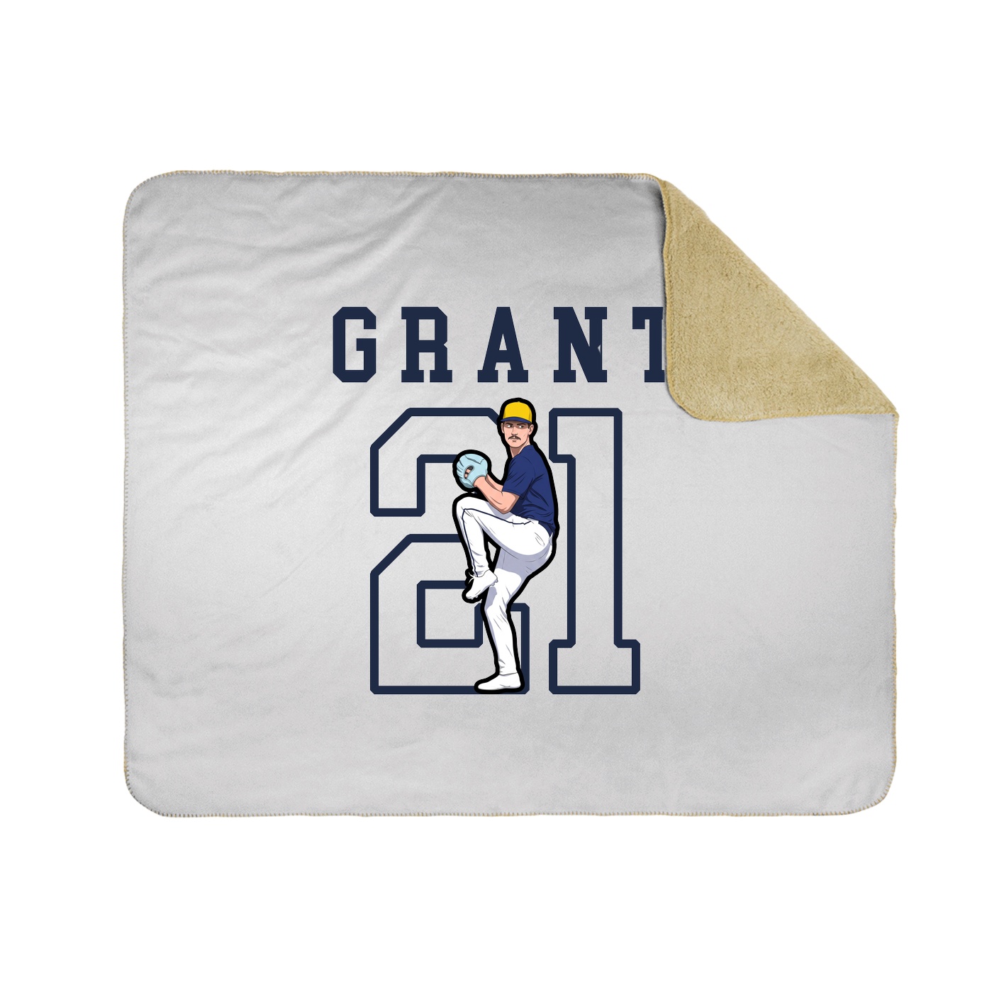 Throw Blanket — Shirsey in White