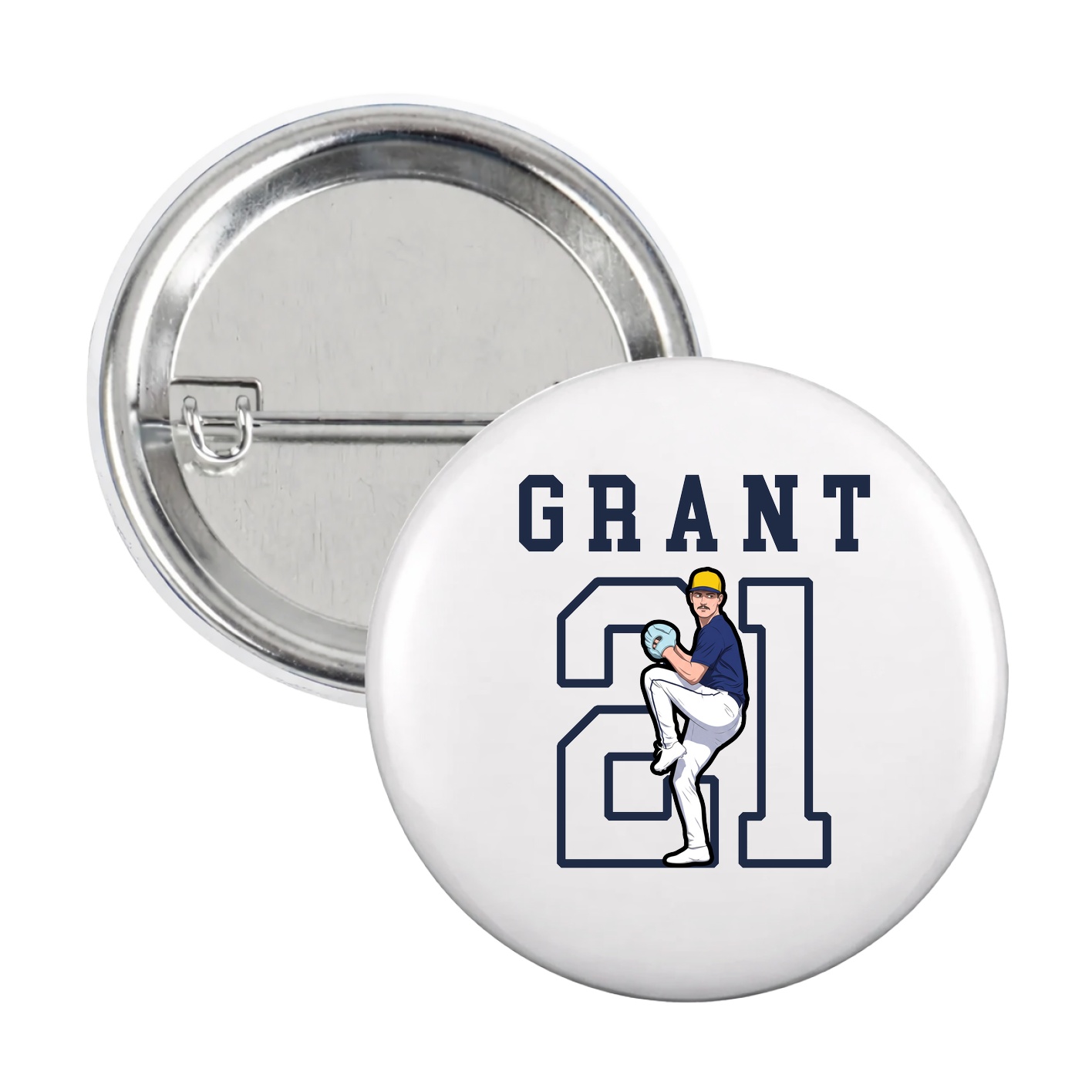 Game Day Button — Shirsey in White