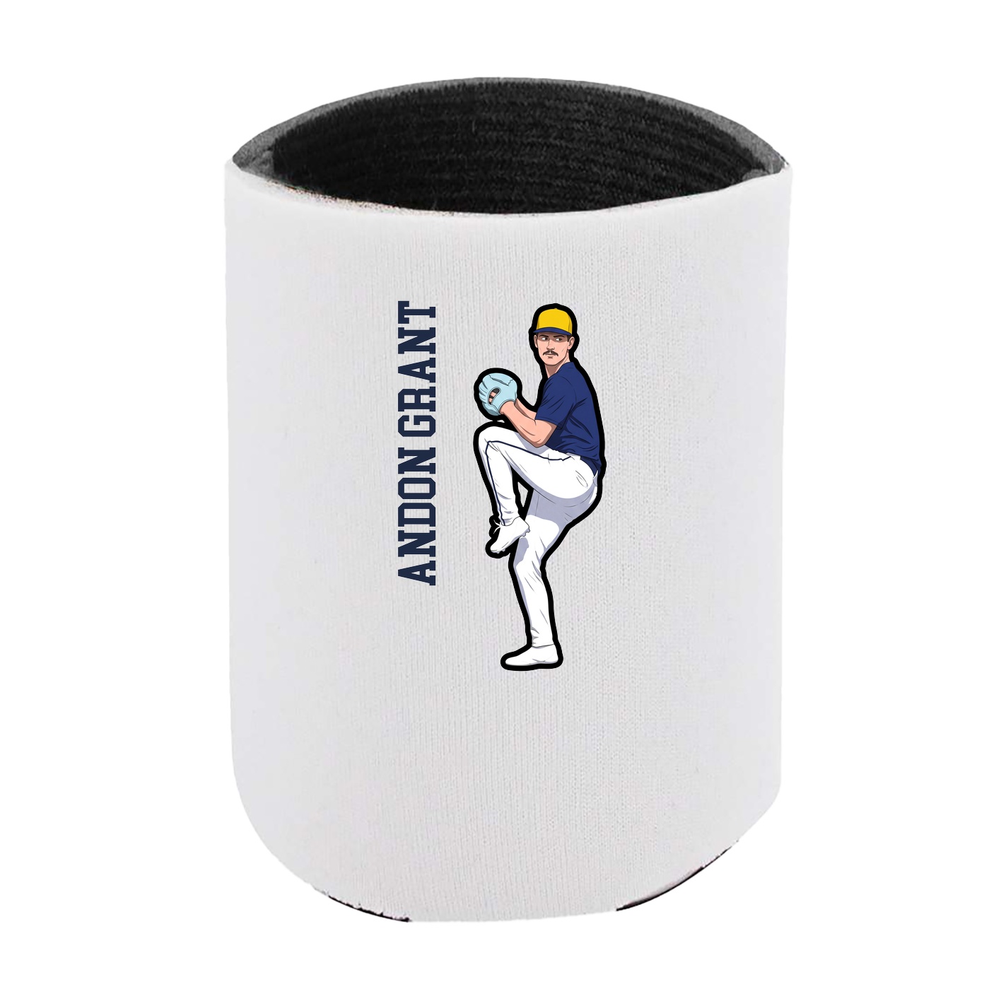 Can Holder — Name Vertical in White