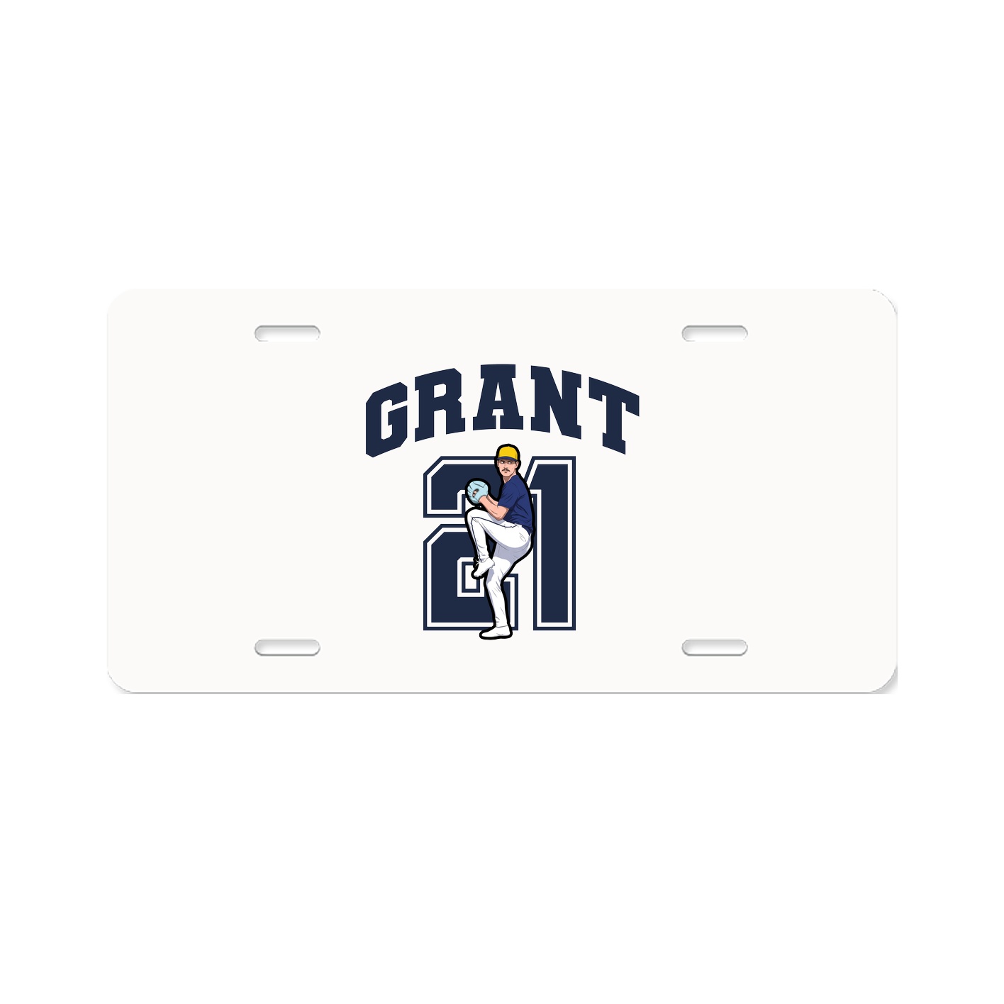 License Plate — Number in Classic