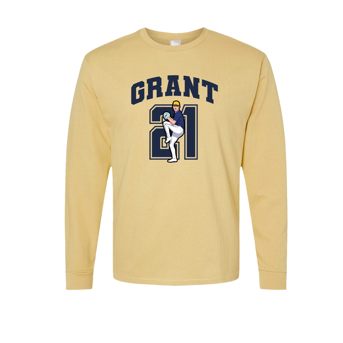 Long Sleeve Tee — Number in Vegas Gold