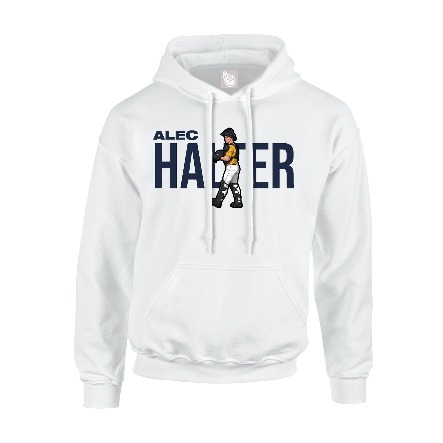 Youth Hoodie — Player Name in White