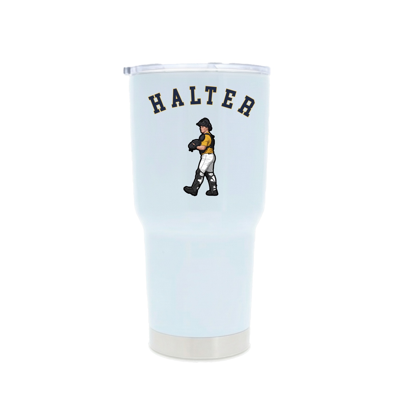 30oz Stainless Steel Tumbler — Shirsey Arch in White