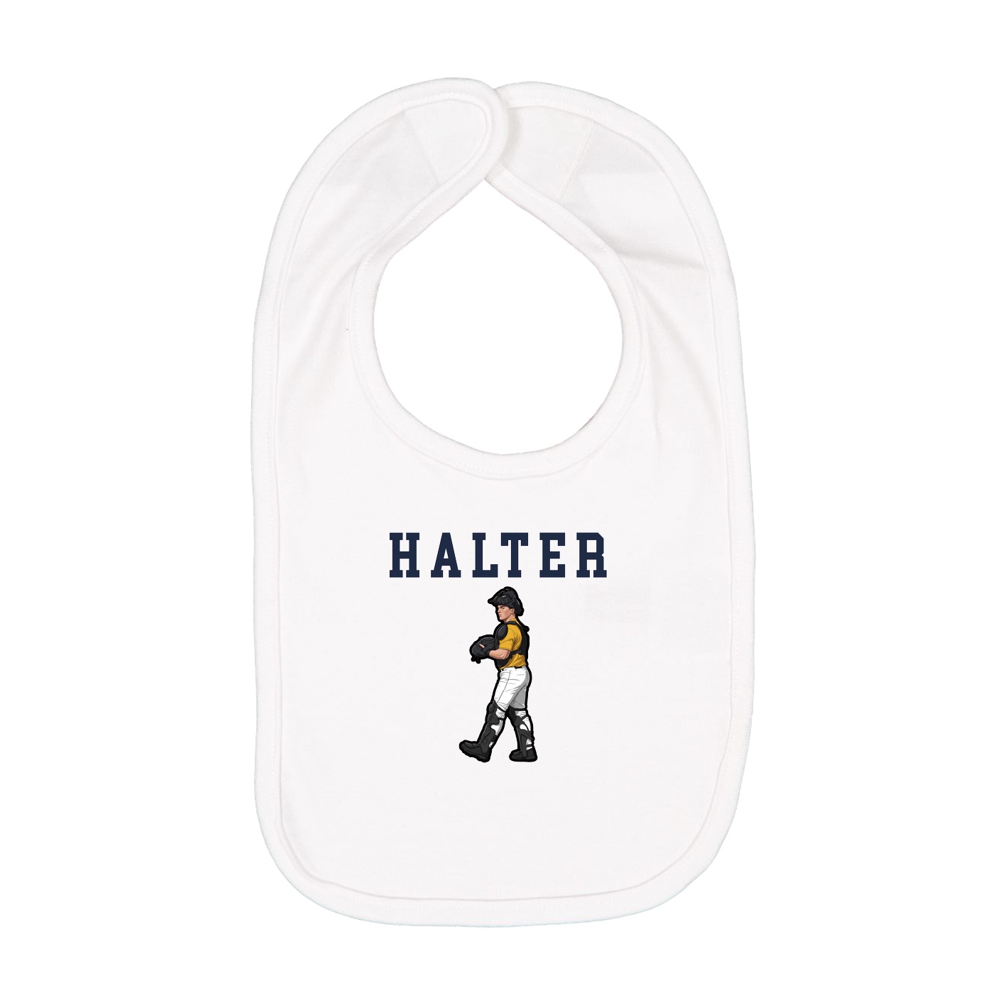 Infant Bib — Shirsey in White