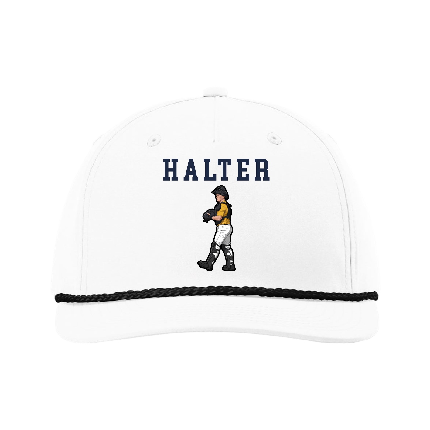 Five-Panel Classic Rope Cap — Shirsey in White