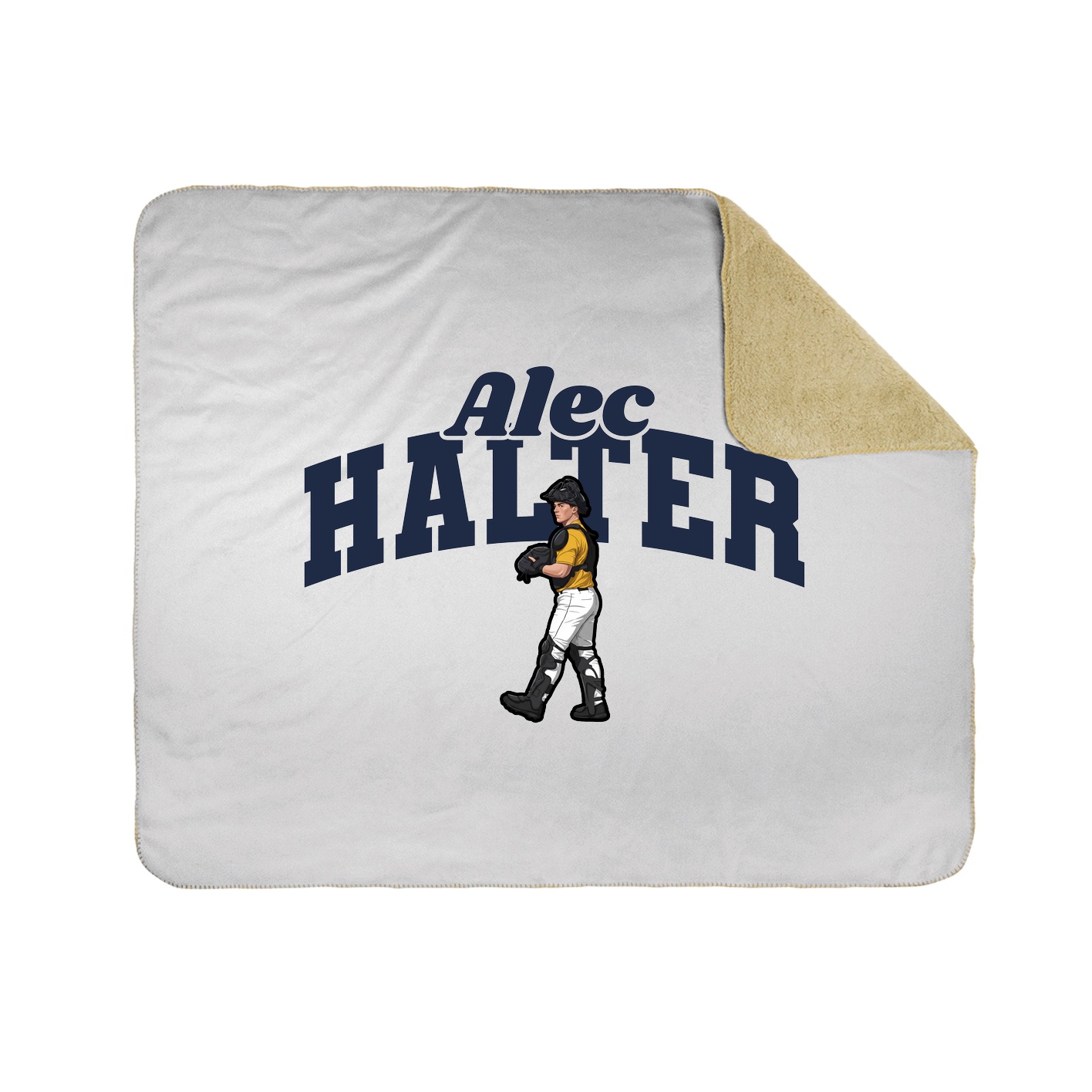 Throw Blanket — Signature Arch in White