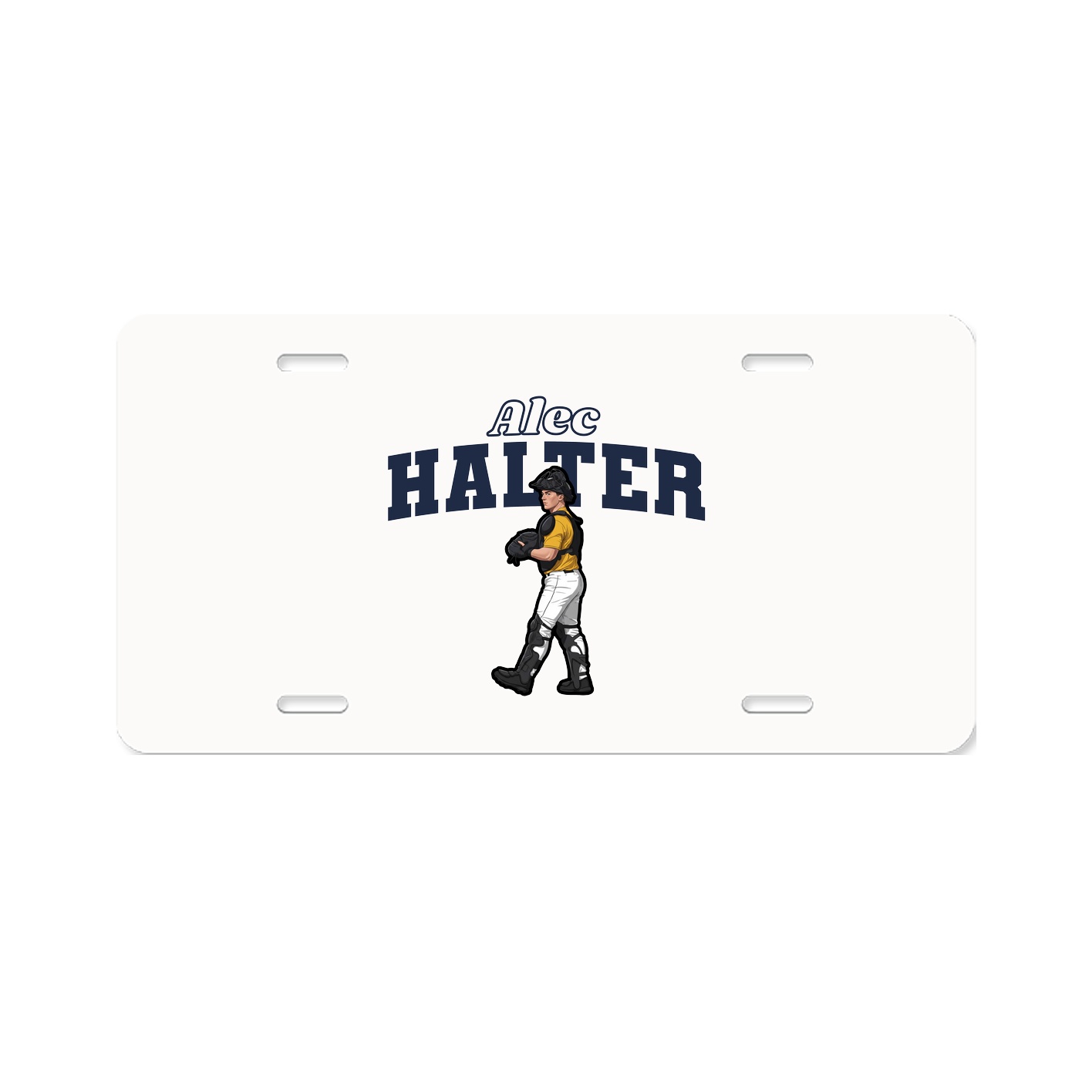 License Plate — Name Arch in Classic