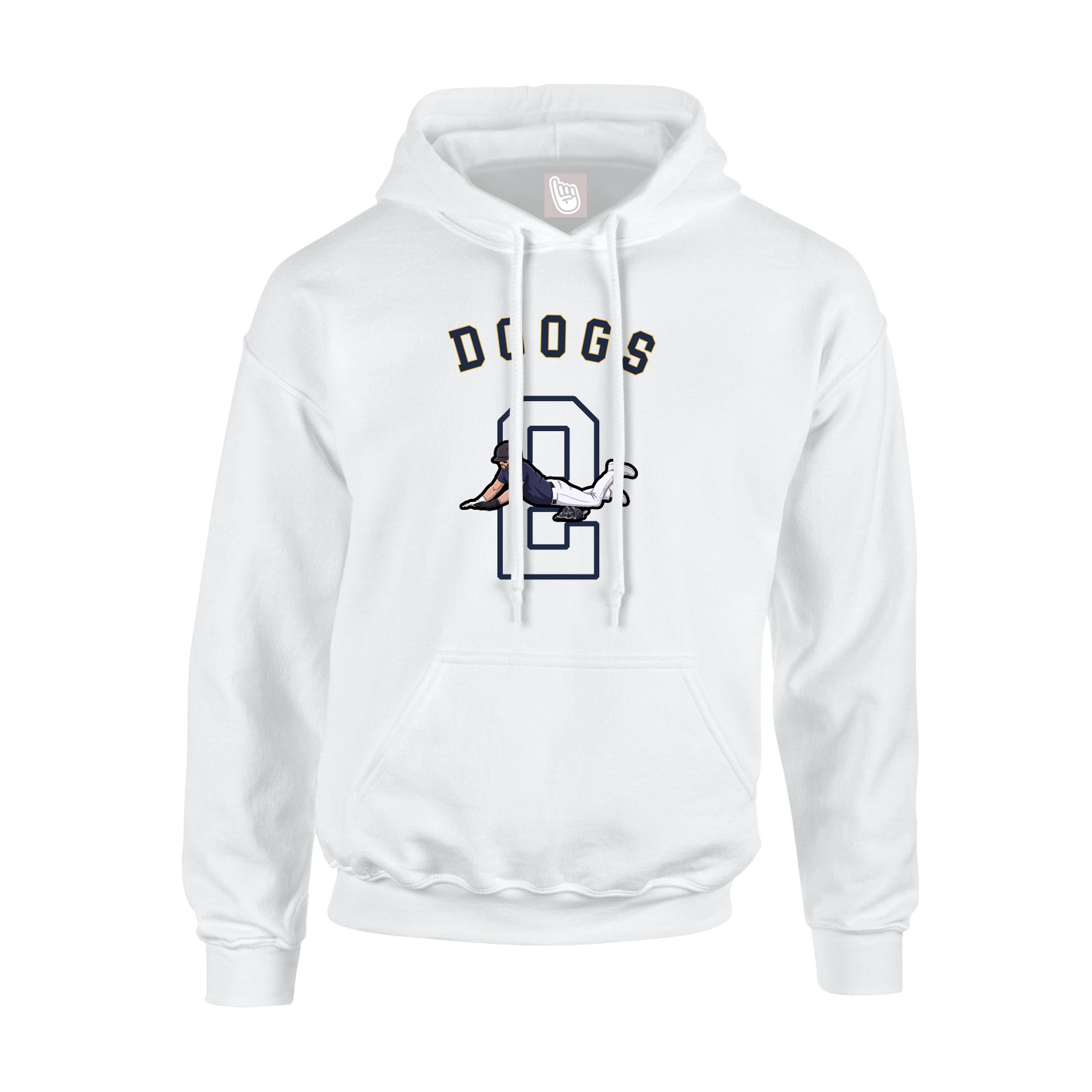 Youth Hoodie — Shirsey Arch in White