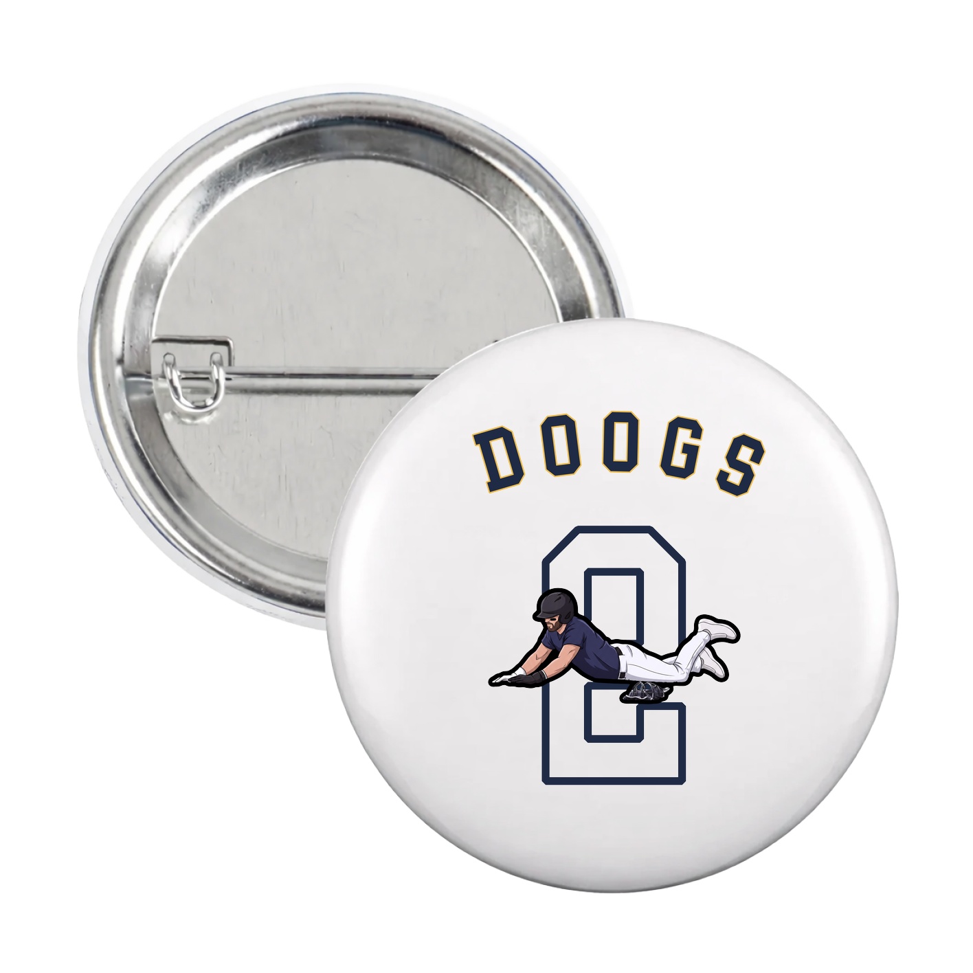 Game Day Button — Shirsey Arch in White