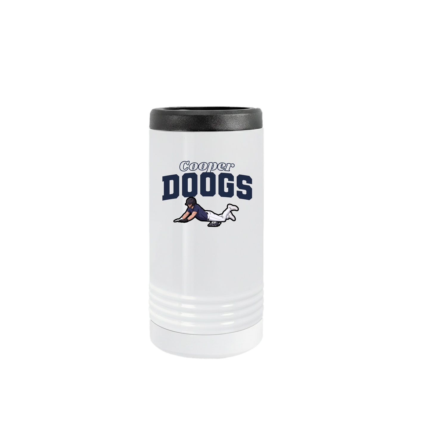 Slim Beverage Holder — Name Arch in White