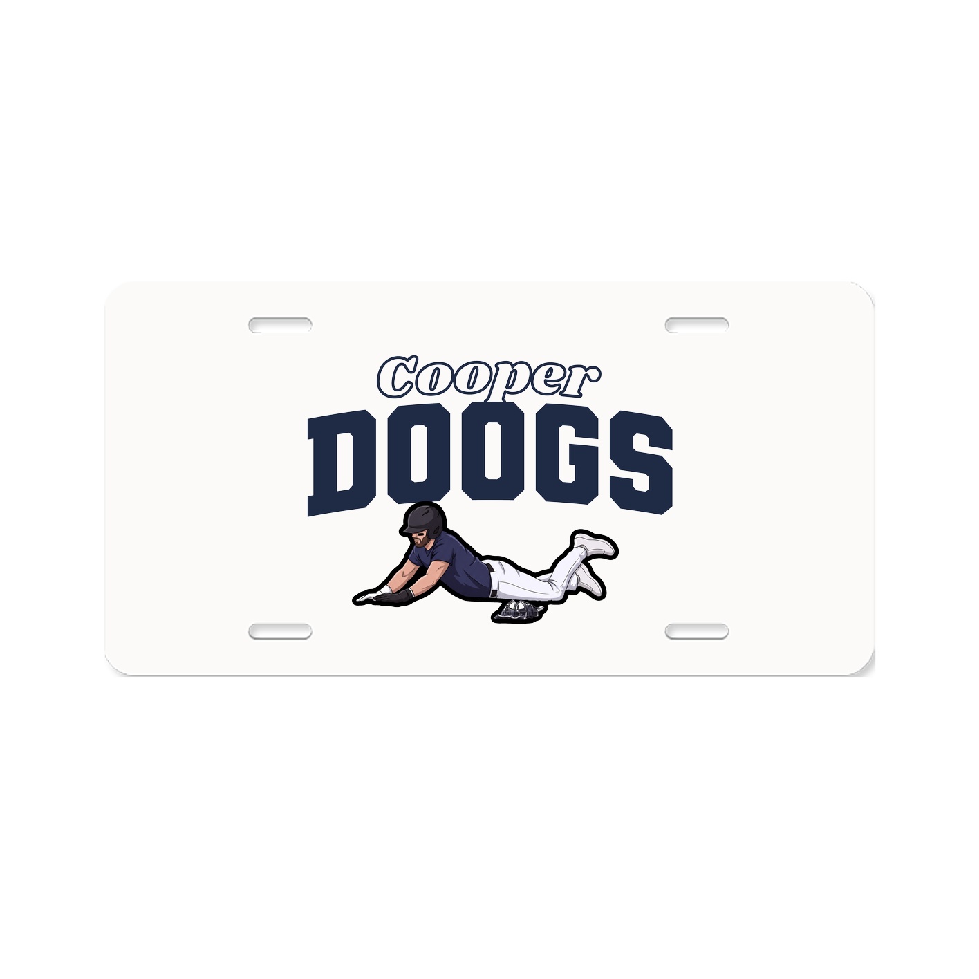 License Plate — Name Arch in Classic