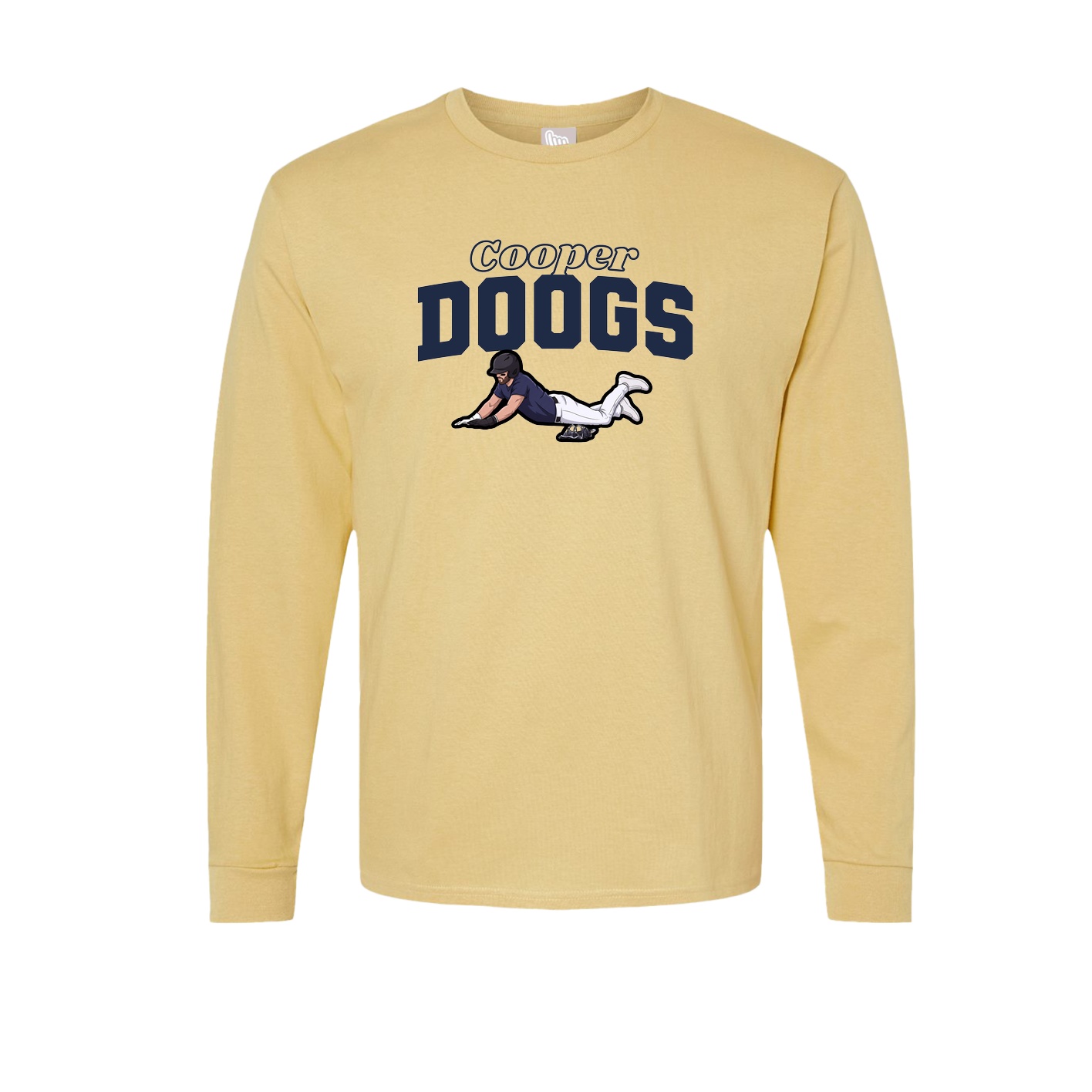 Long Sleeve Tee — Name Arch in Vegas Gold