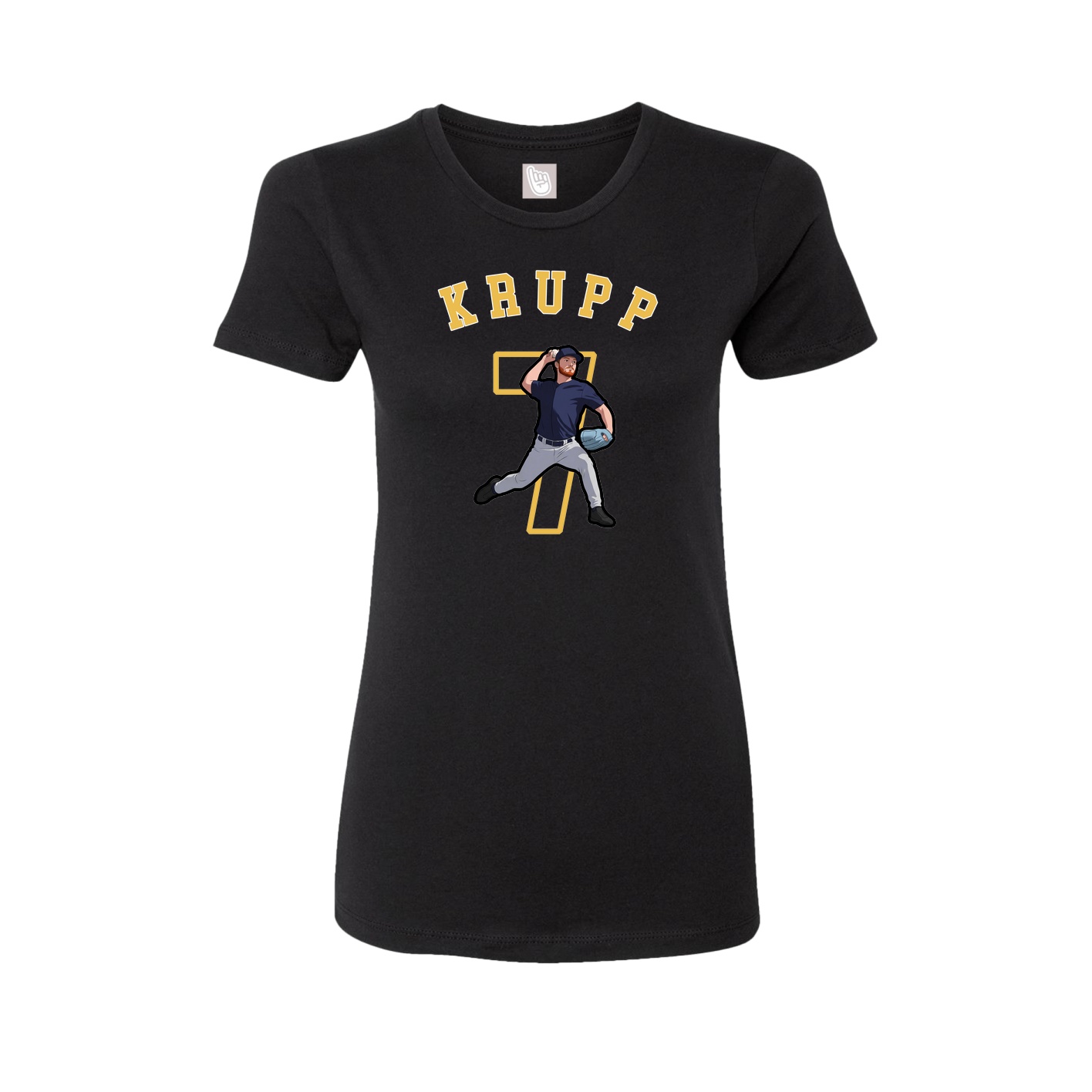 Fitted Women's Tee — Shirsey Arch in Black