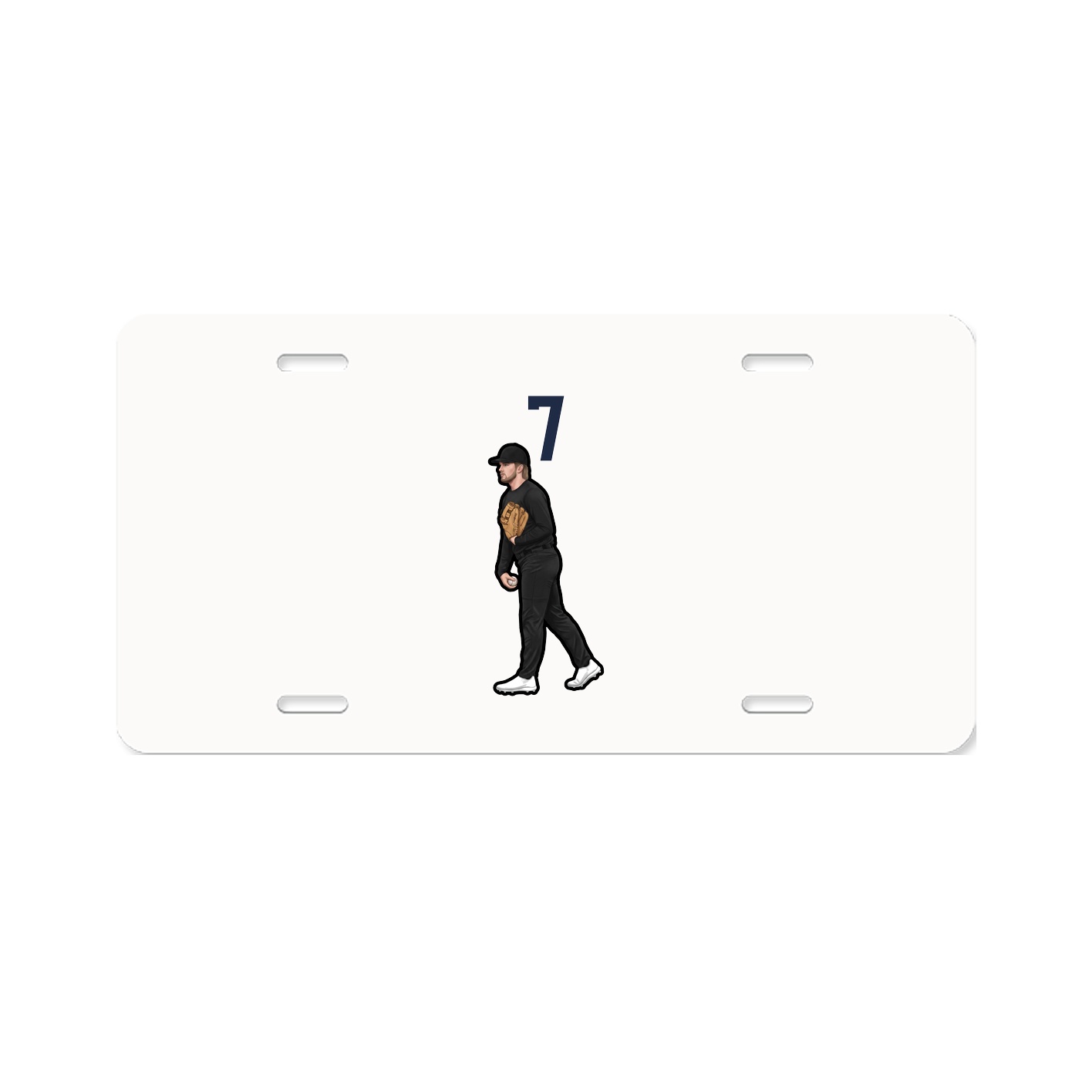 License Plate — Number Top in Classic