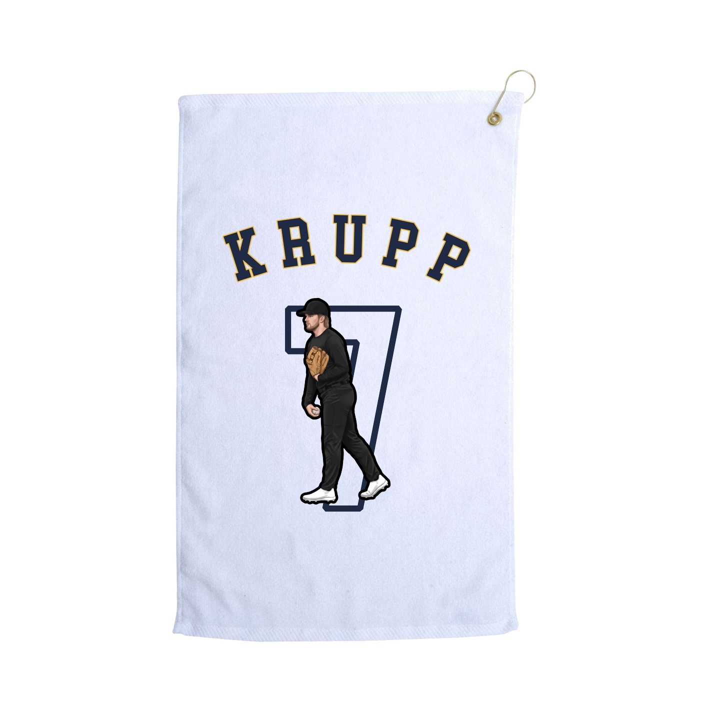Golf Towel — Shirsey Arch in White