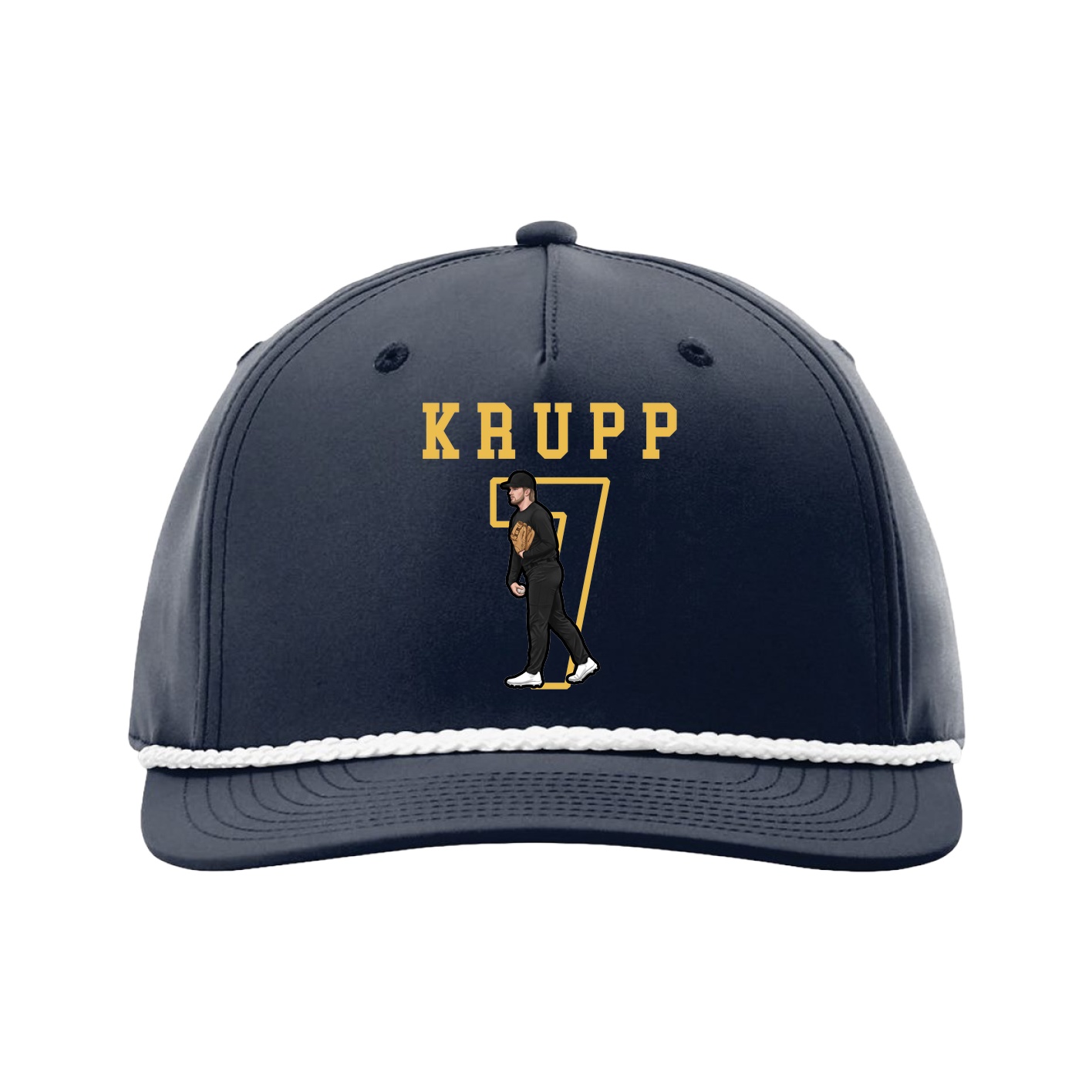 Five-Panel Classic Rope Cap — Shirsey in Navy