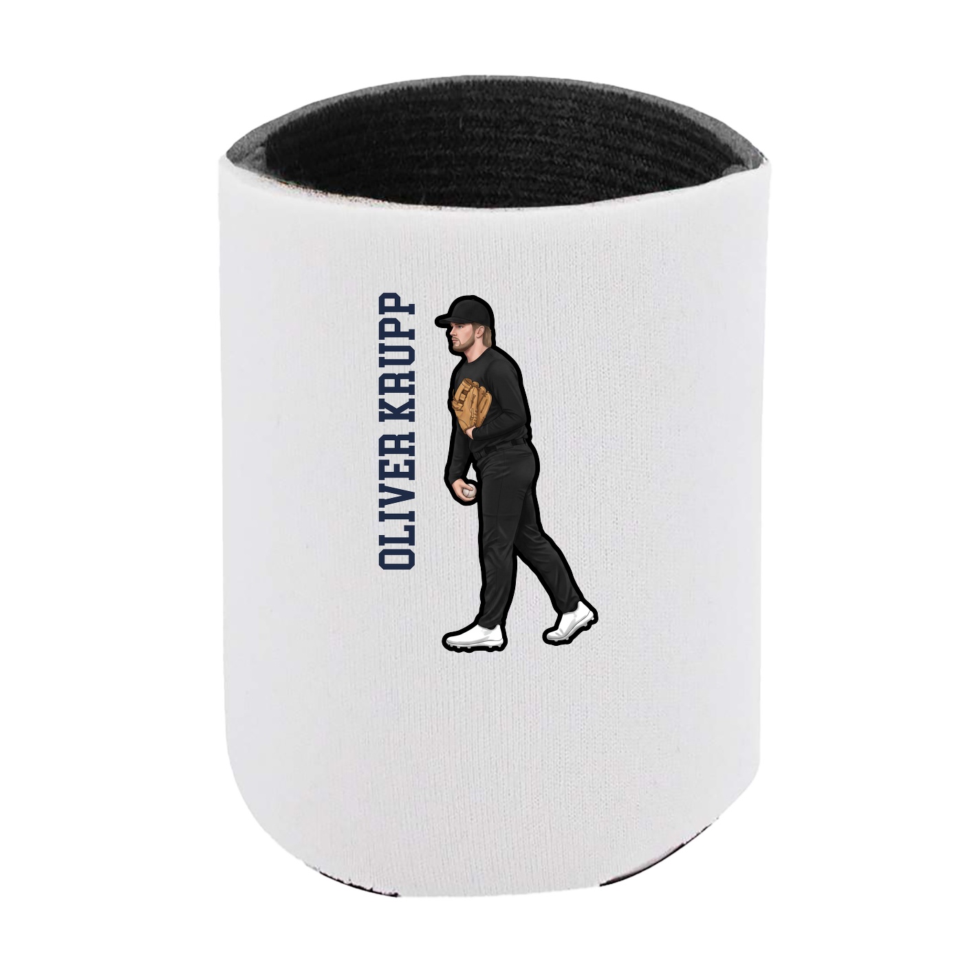 Can Holder — Name Vertical in White