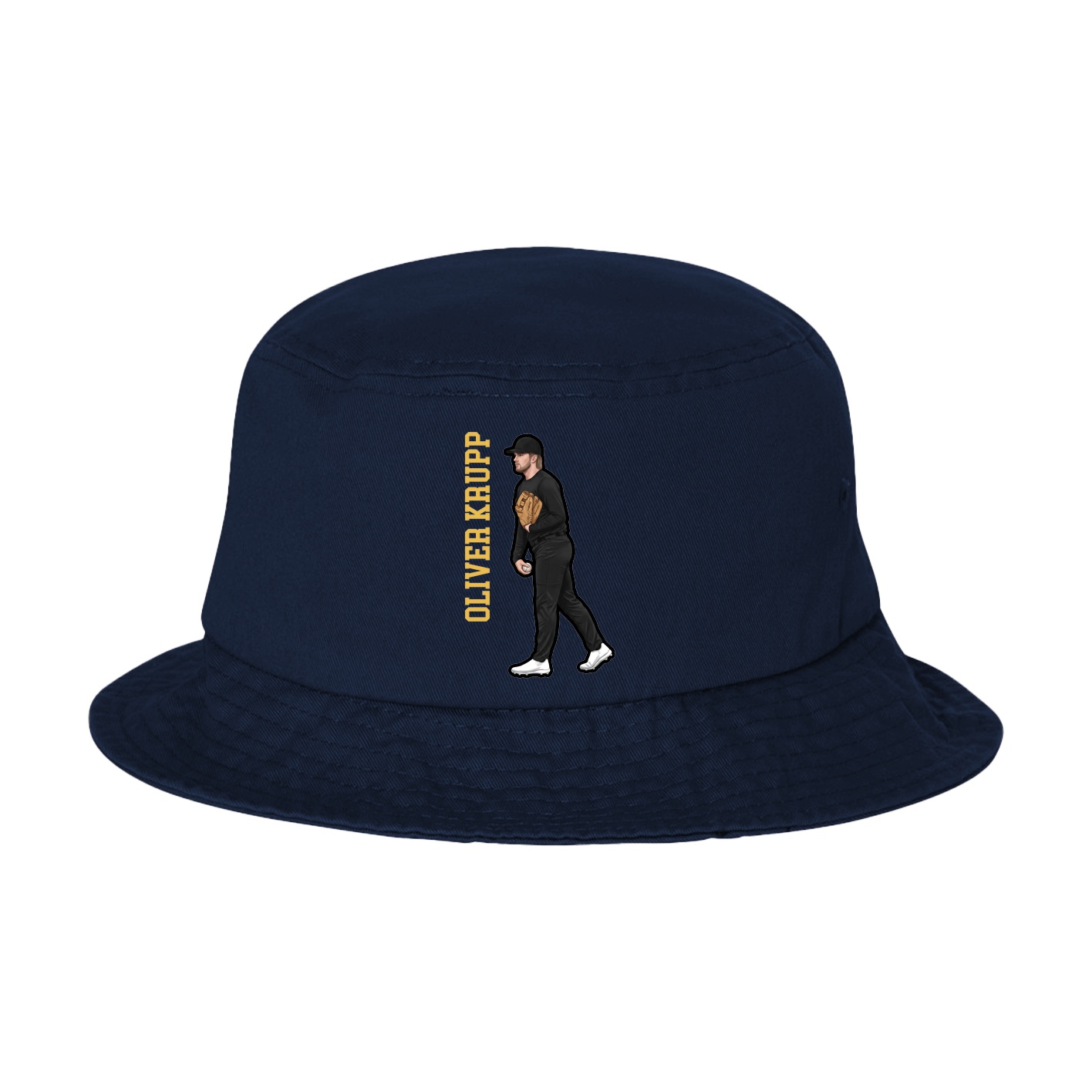 Bucket Cap — Name Vertical in Navy