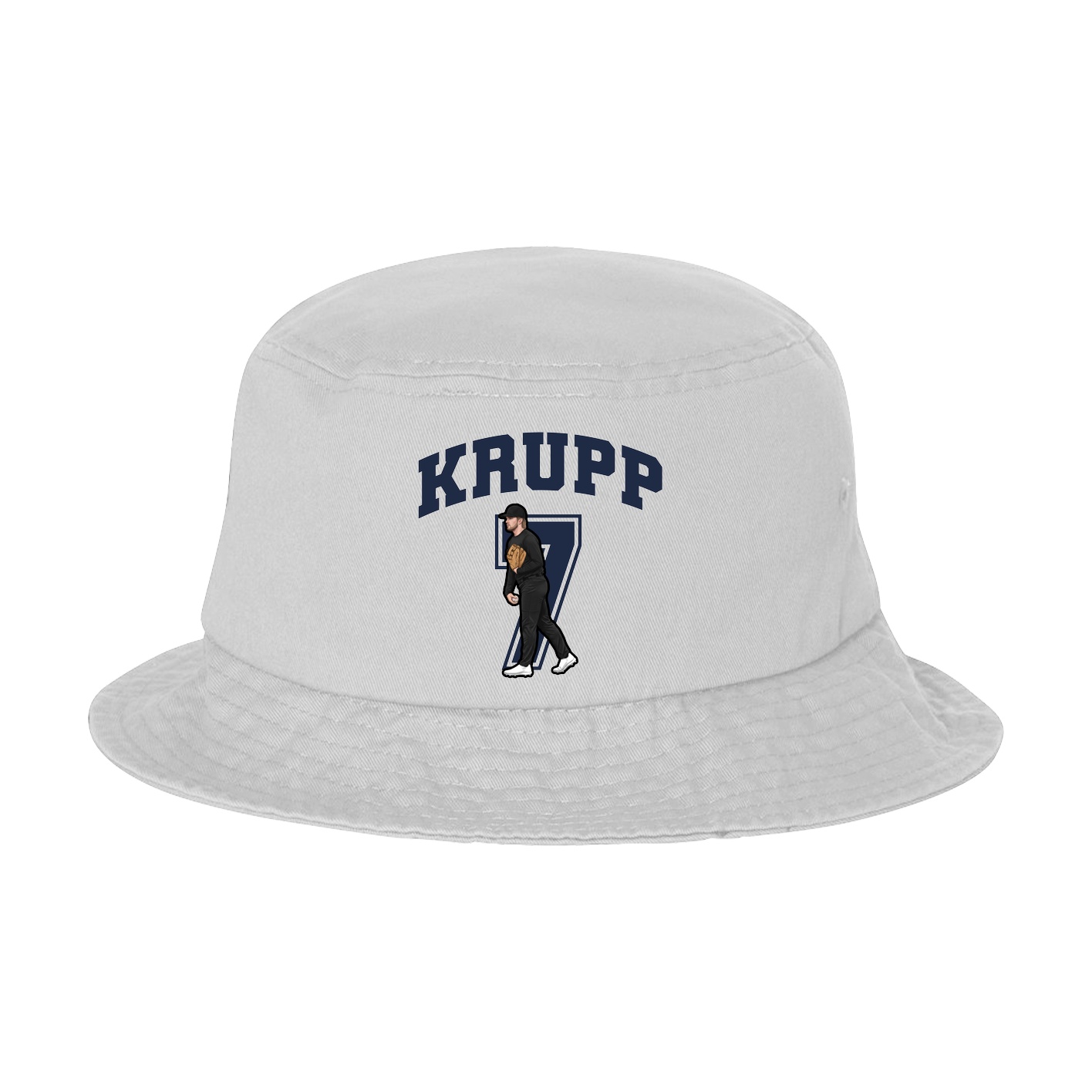 Bucket Cap — Number in White