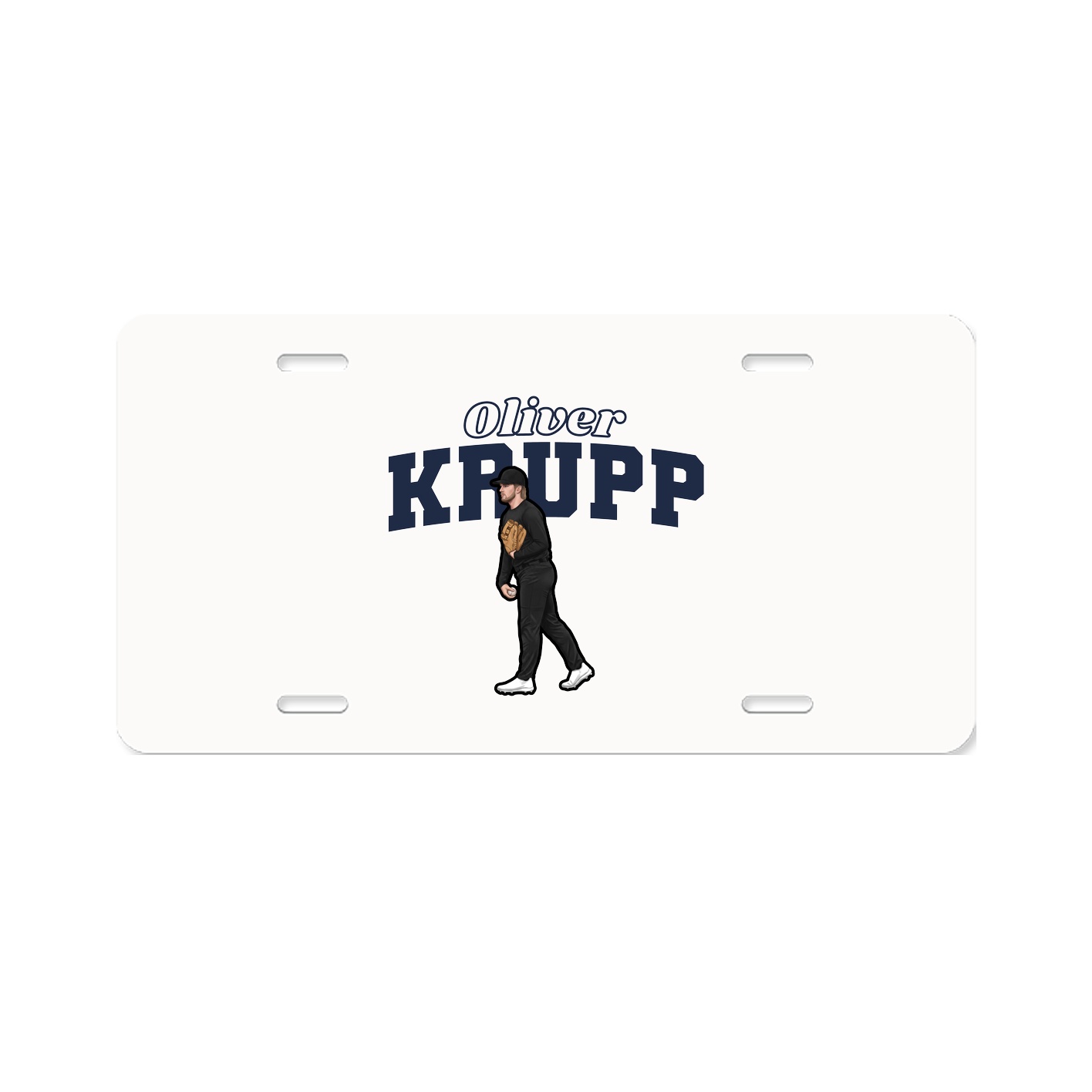 License Plate — Name Arch in Classic