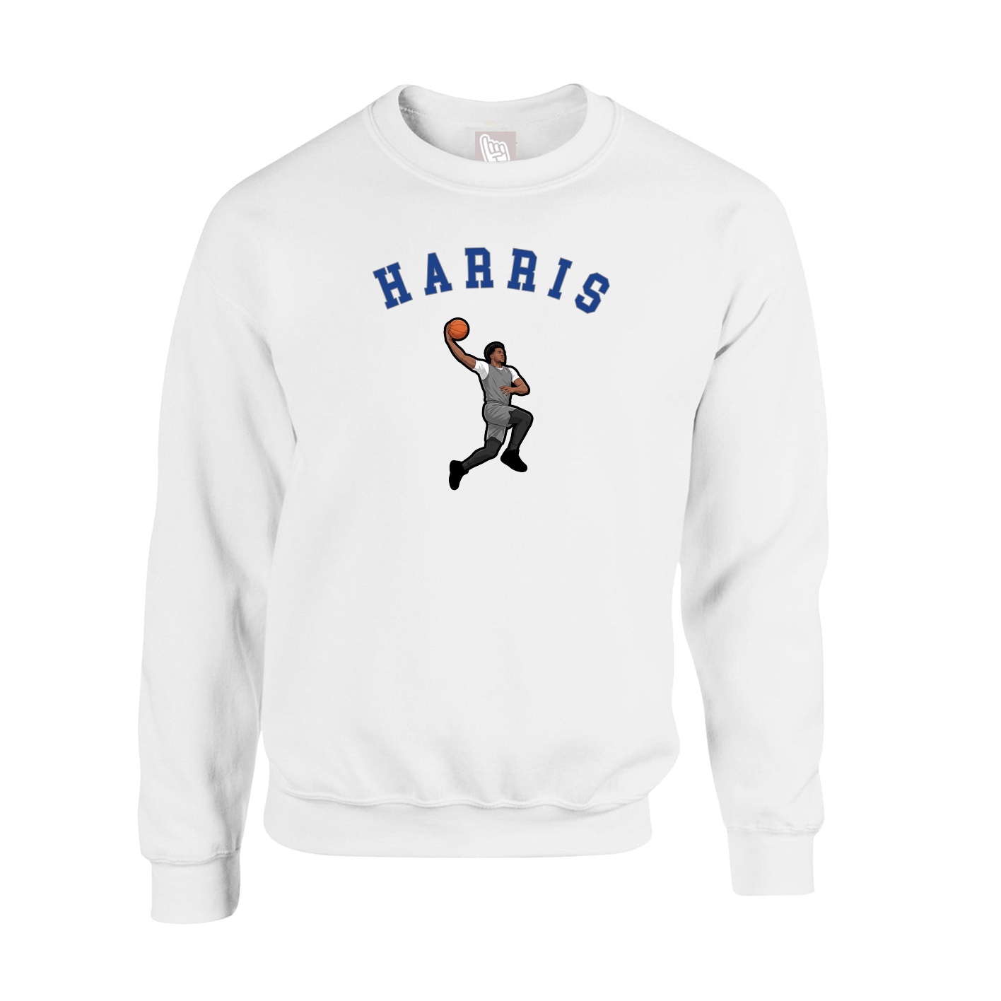 Fleece Crew — Shirsey Arch in White