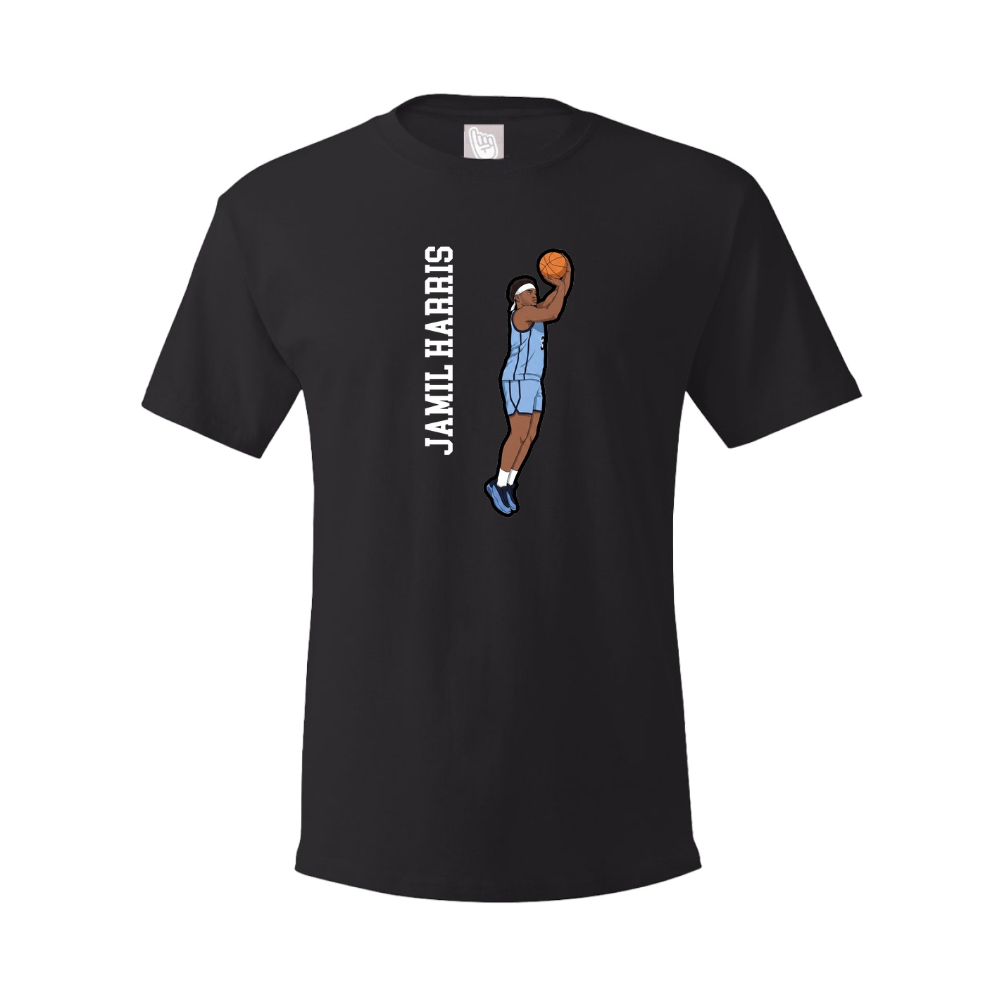 Youth Tee — Name Vertical in Black