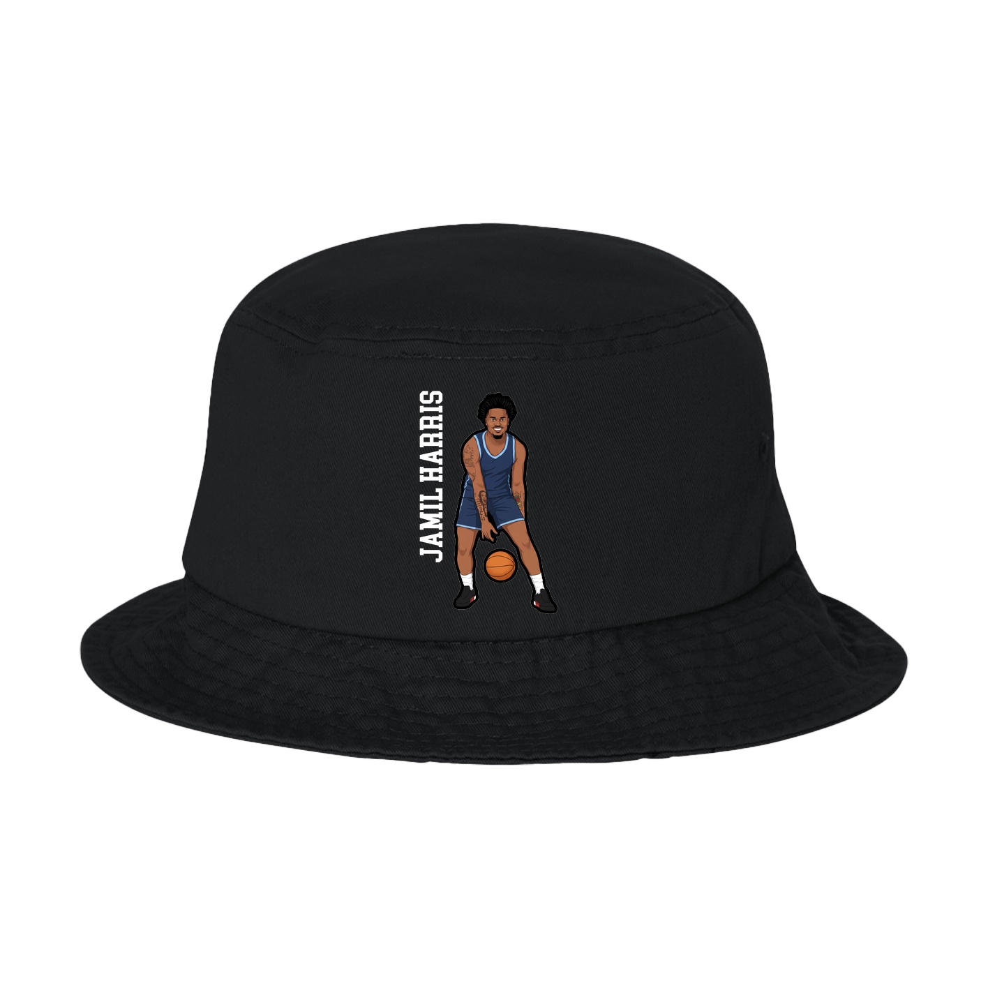 Bucket Cap — Name Vertical in Black