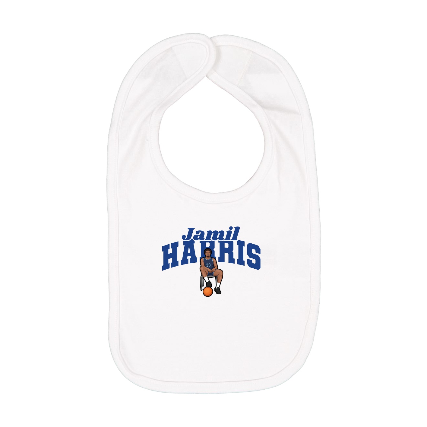 Infant Bib — Signature Arch in White
