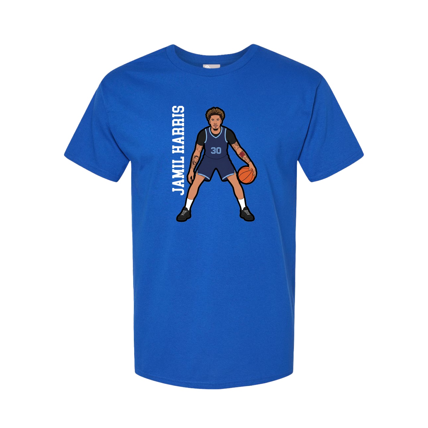 Tee — Name Vertical in Royal