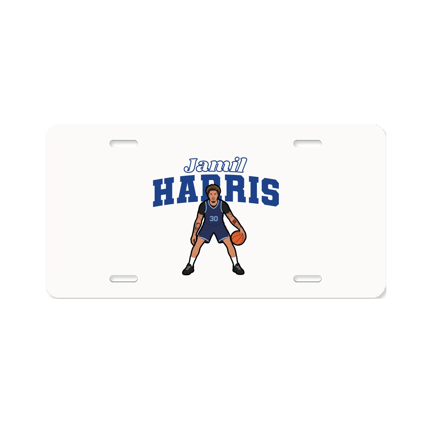 License Plate — Name Arch in Classic