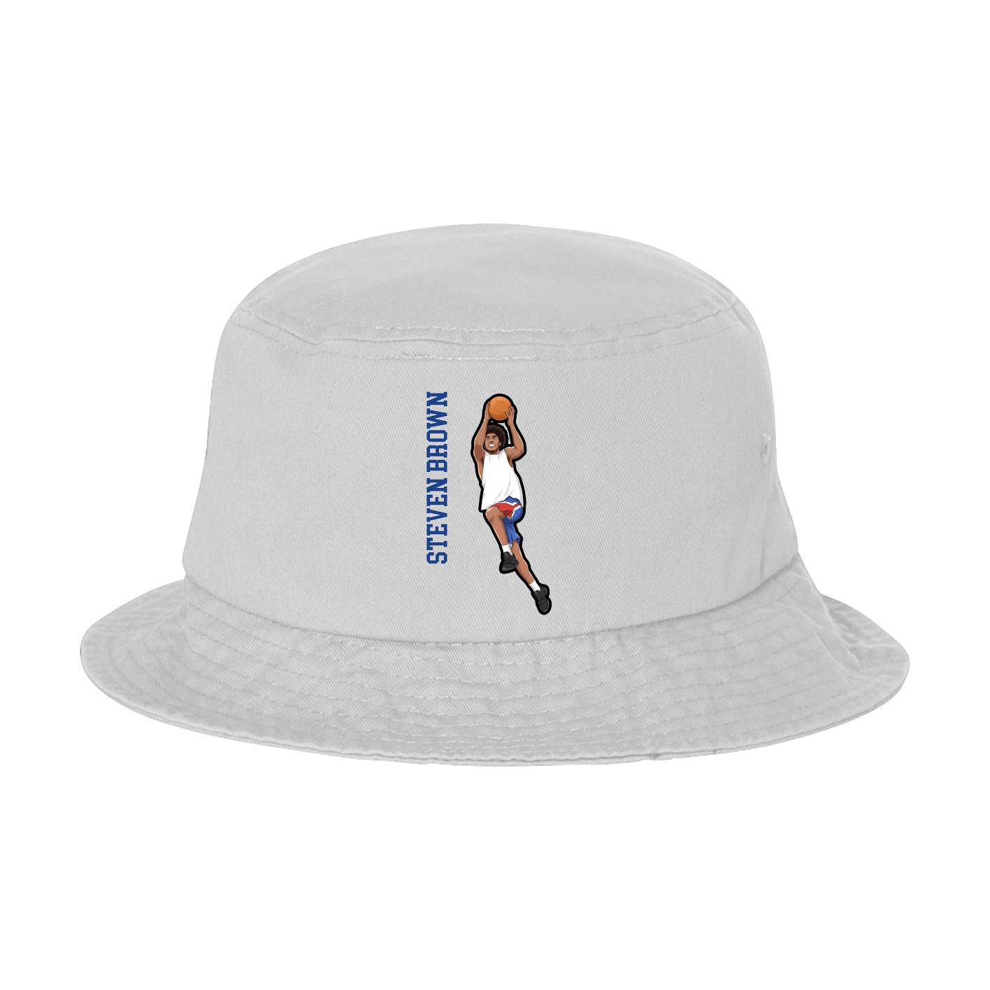 Bucket Cap — Name Vertical in White