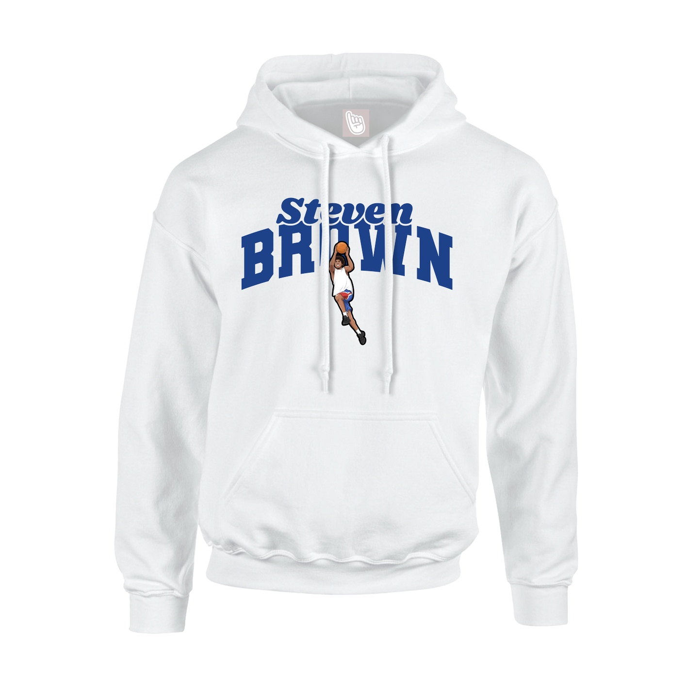 Hoodie — Signature Arch in White