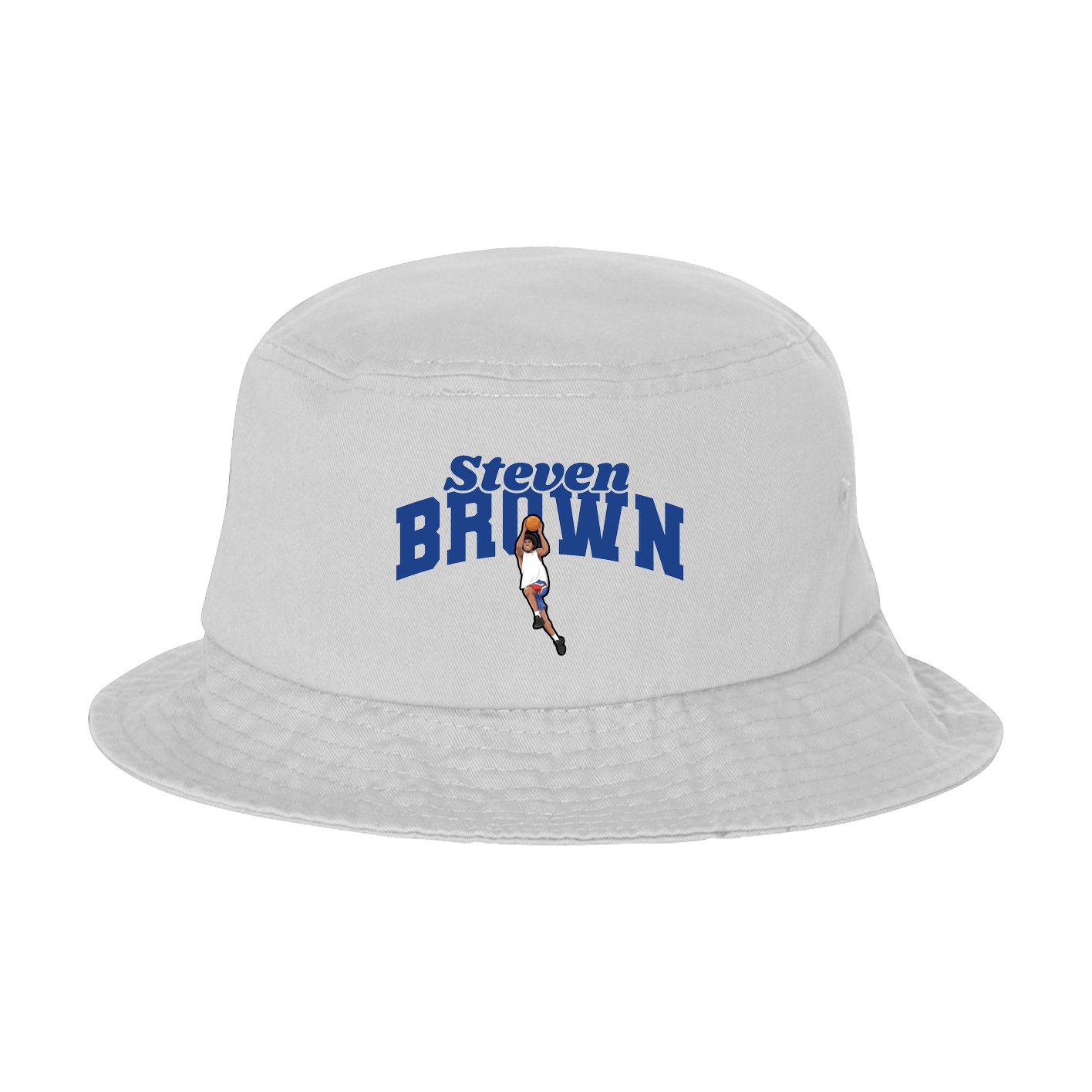 Bucket Cap — Signature Arch in White