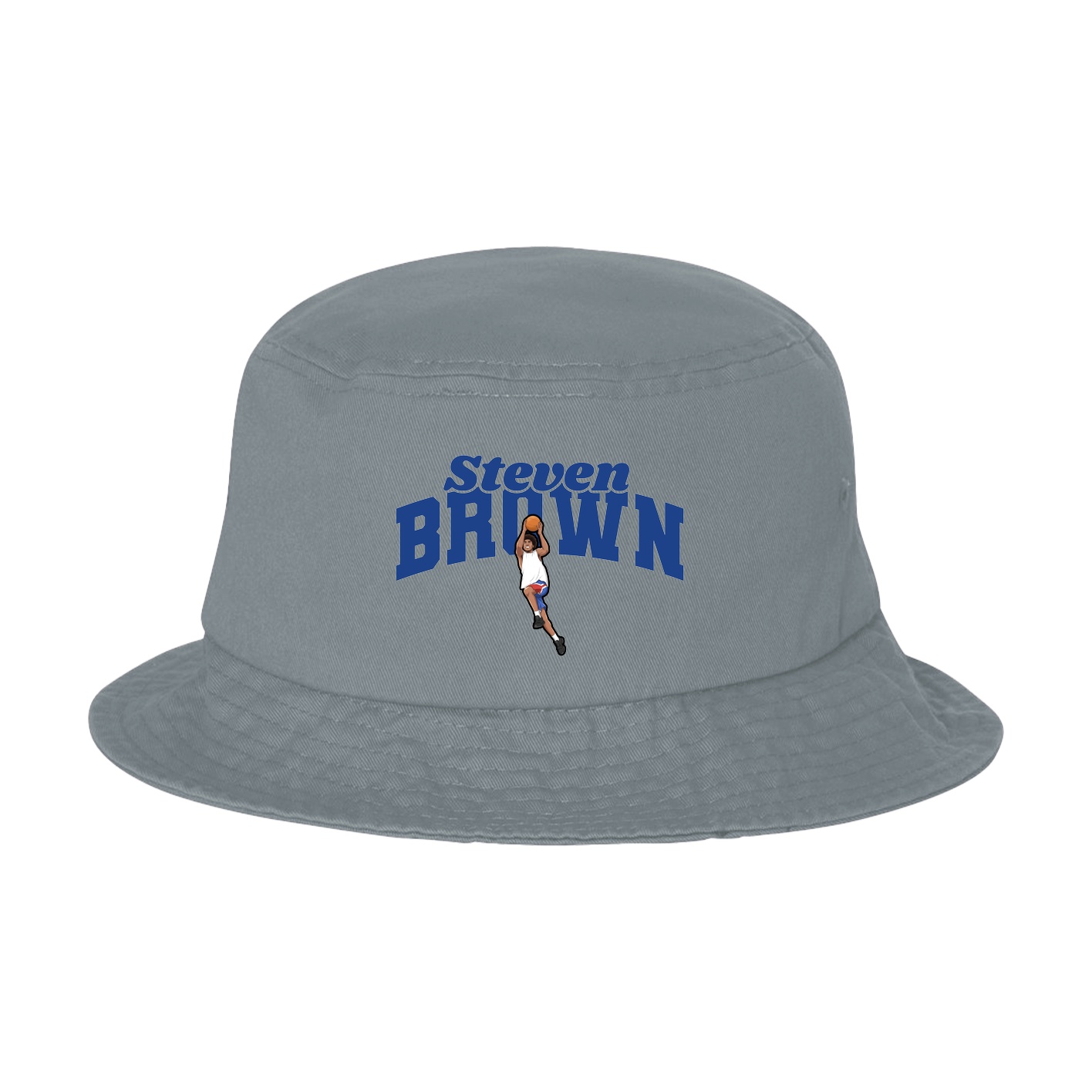 Bucket Cap — Signature Arch in Grey