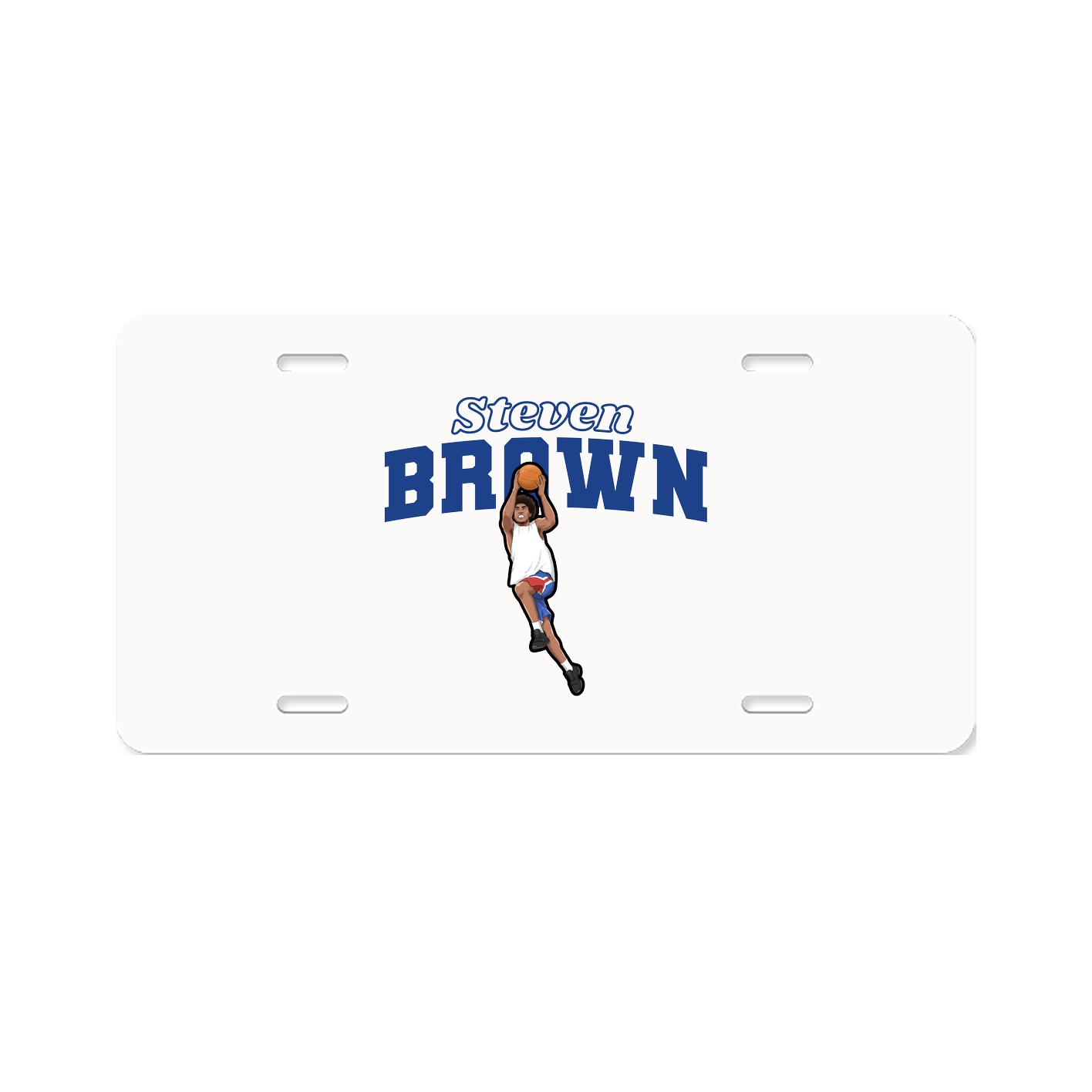 License Plate — Name Arch in Classic