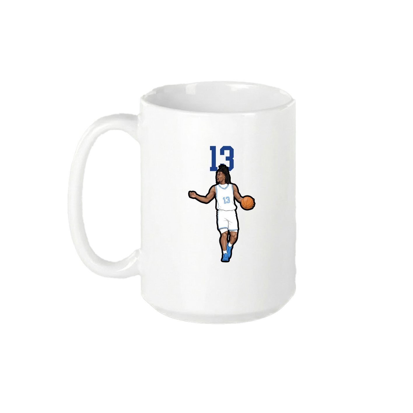 15oz Coffee Mug — Number Top in White
