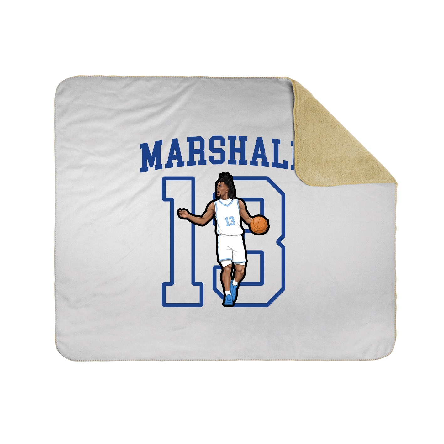 Throw Blanket — Shirsey in White
