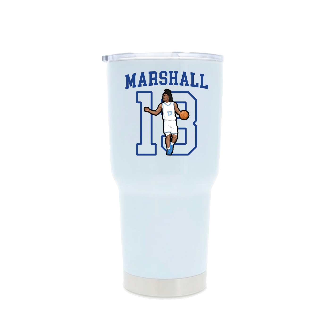 30oz Stainless Steel Tumbler — Shirsey in White