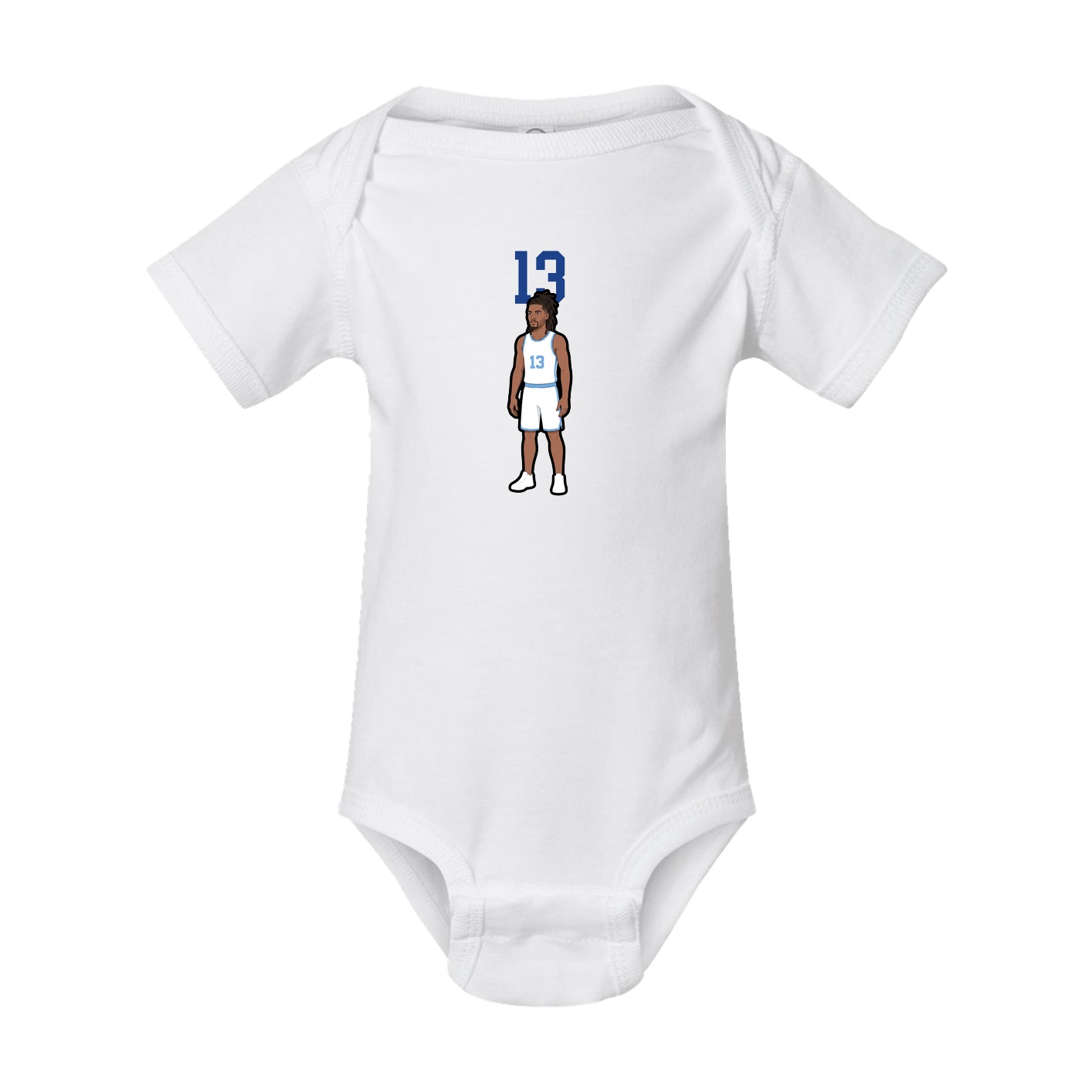 Baby Onesie — Number Top in White