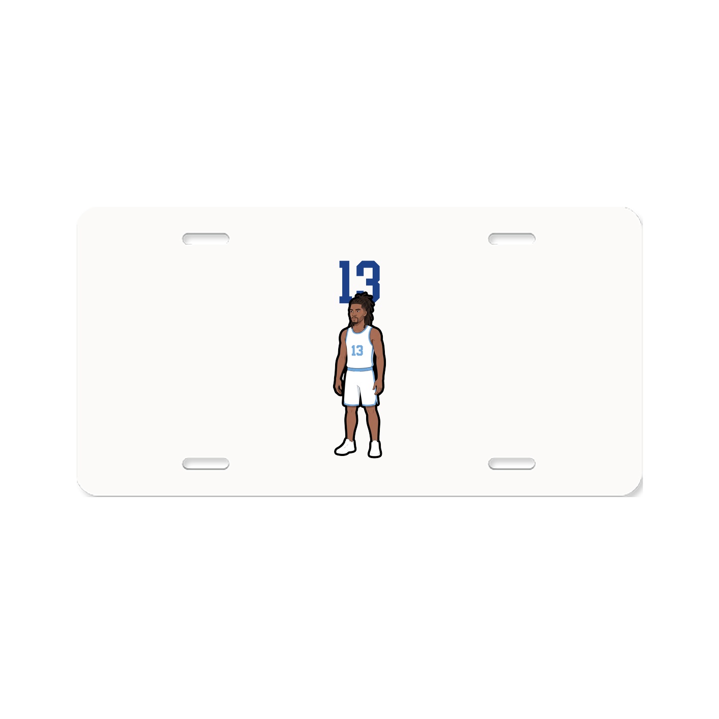 License Plate — Number Top in Classic