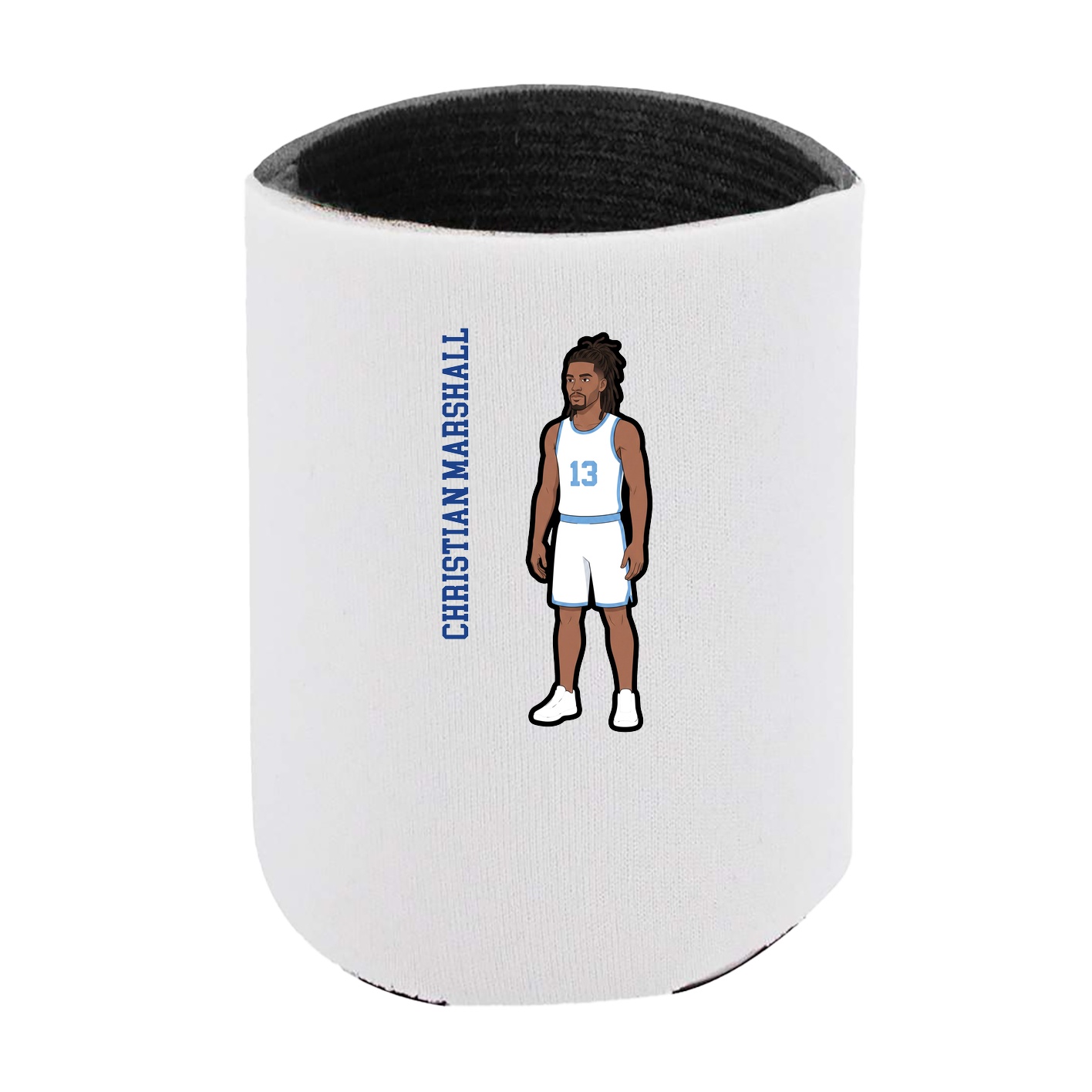 Can Holder — Name Vertical in White